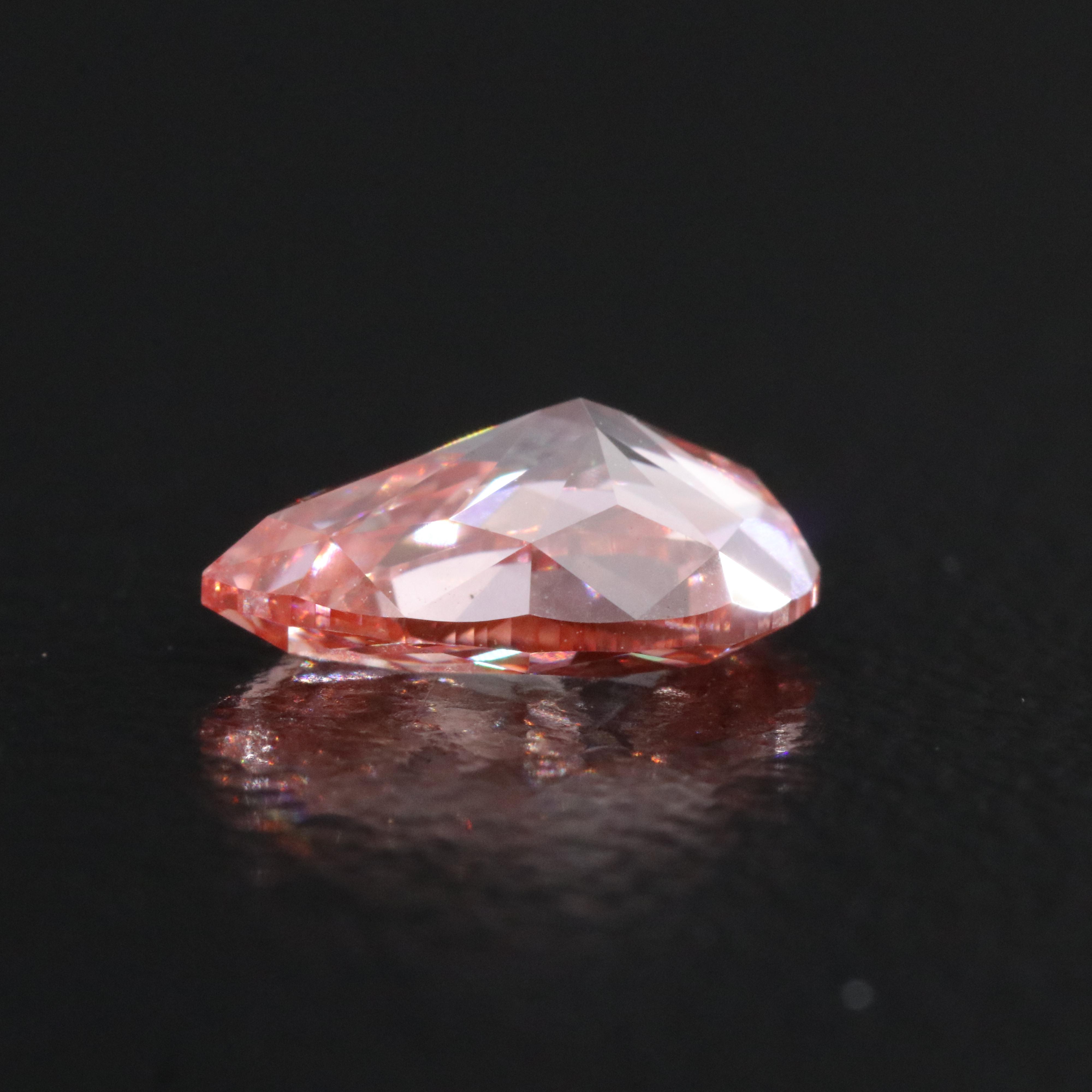 Loose 1.10 CT Lab Grown Fancy Vivid Pink Diamond with IGI Report