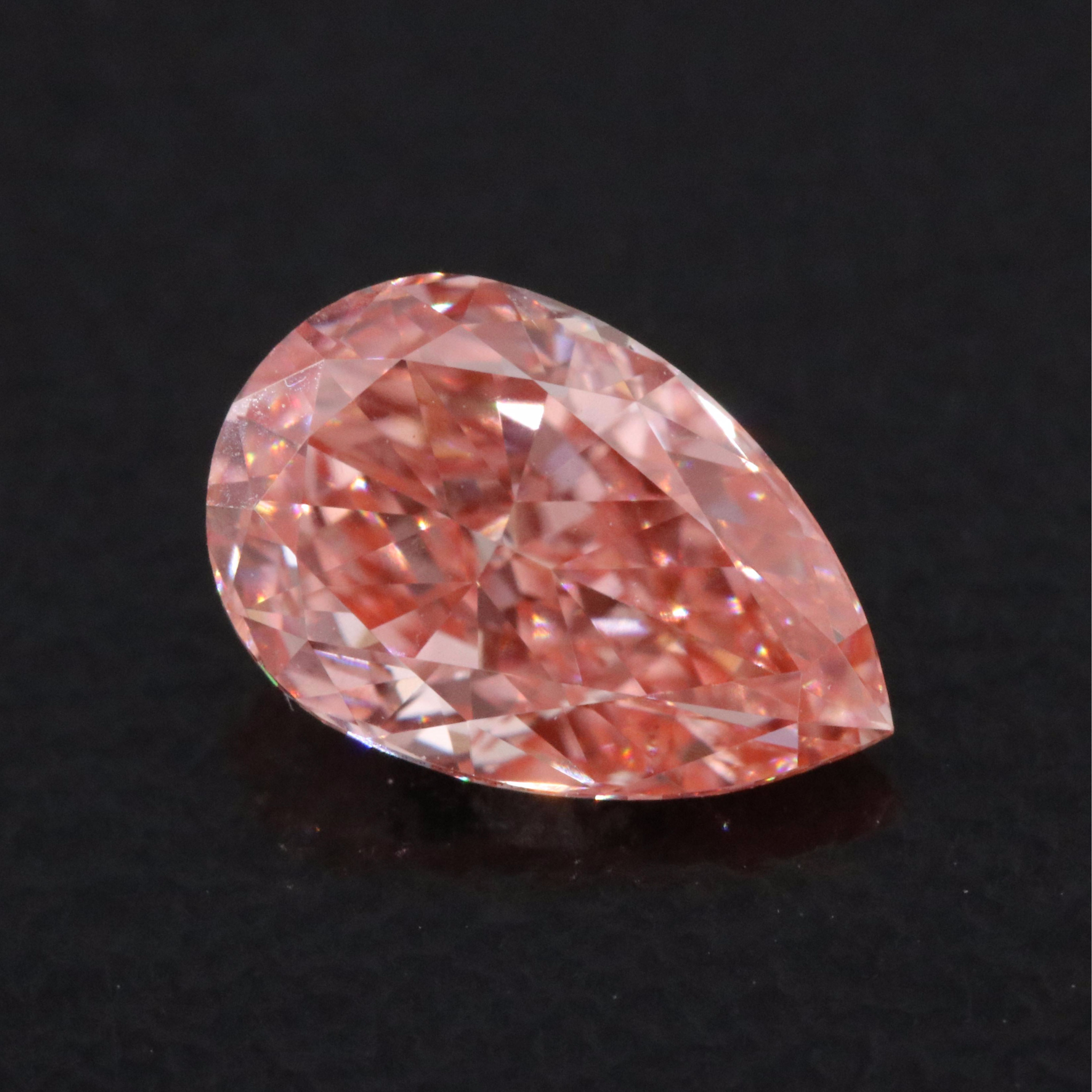 Loose 1.02 CT Lab Grown Fancy Vivid Pink Diamond with IGI Report