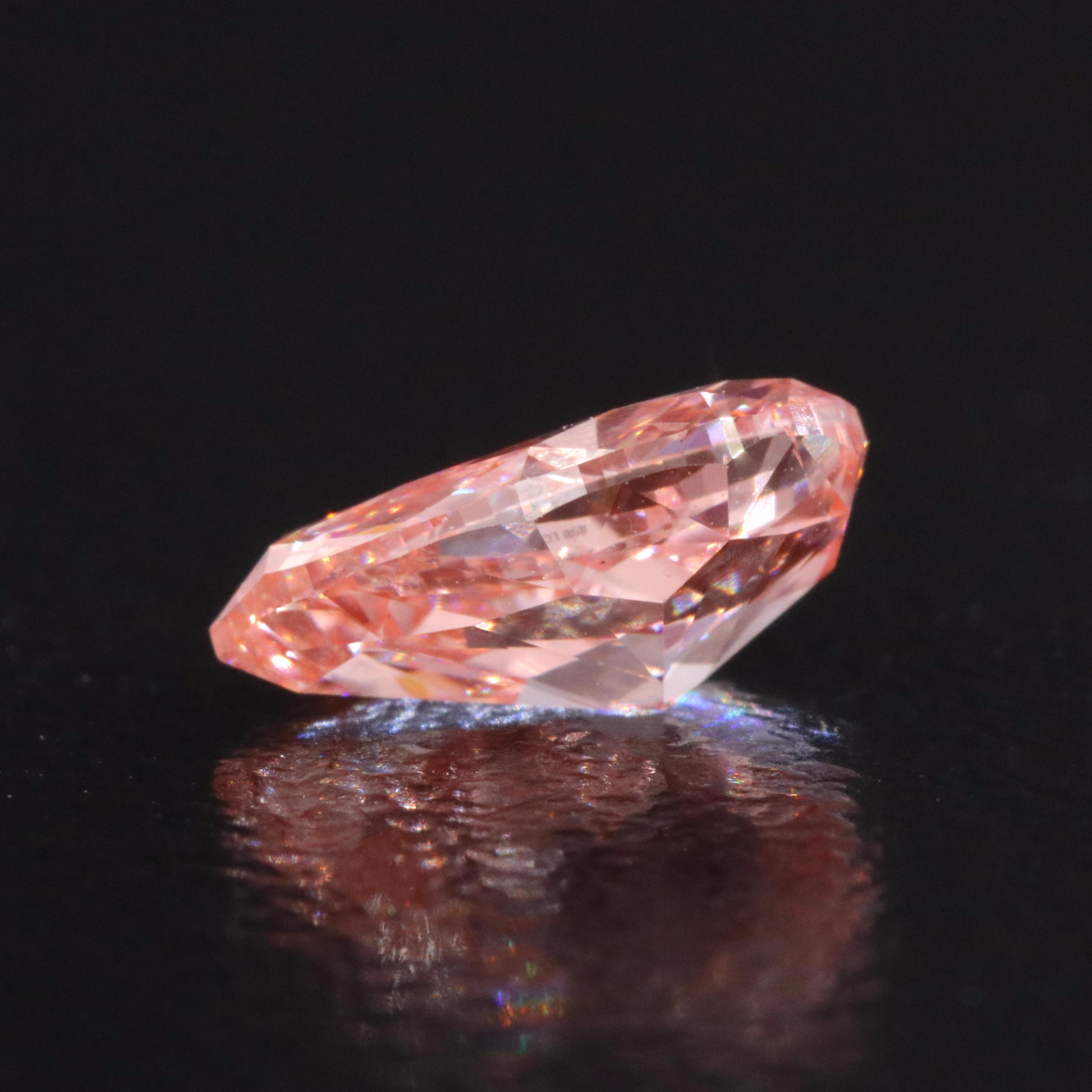 Loose 1.02 CT Lab Grown Fancy Vivid Pink Diamond with IGI Report