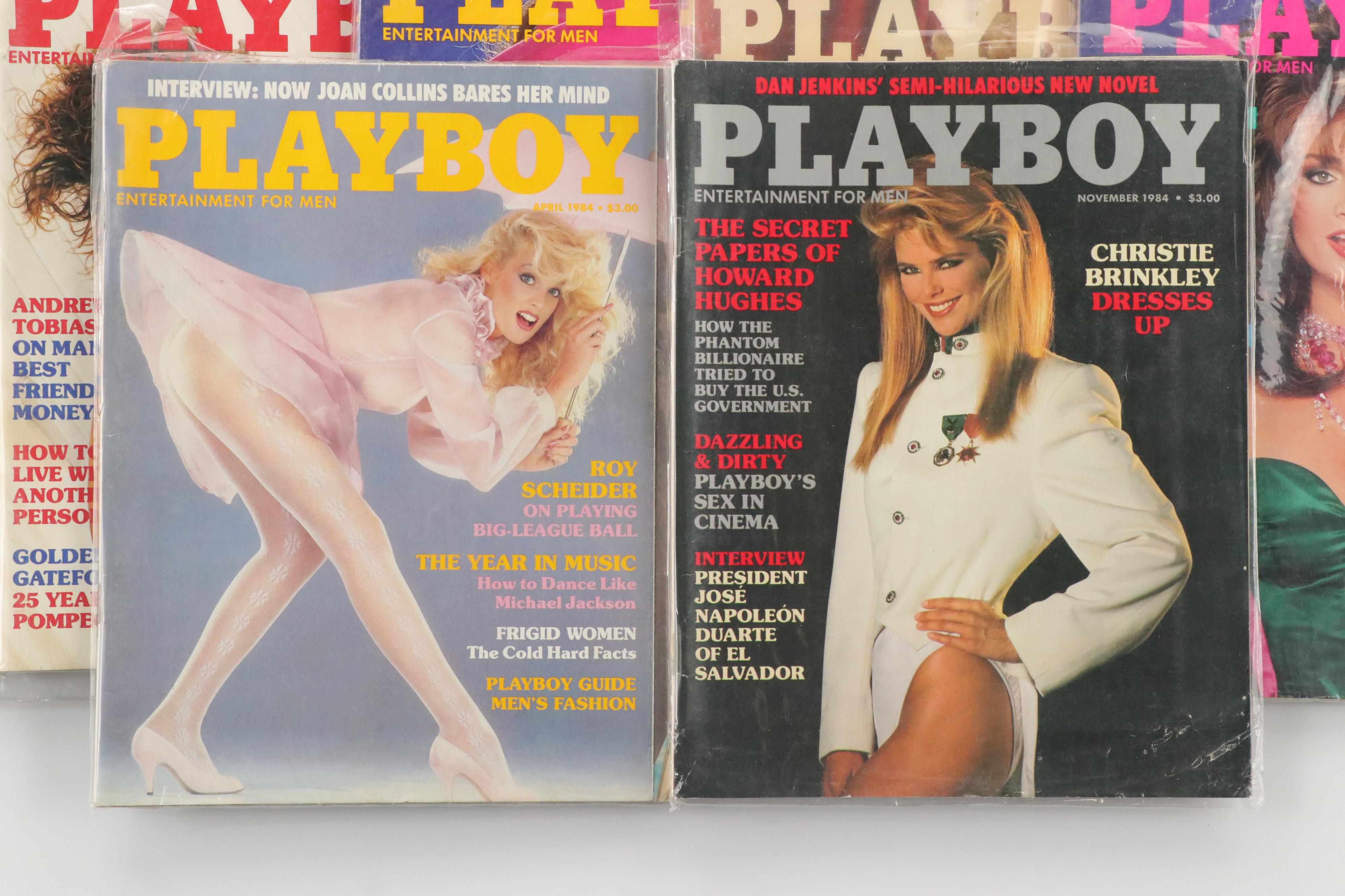 "Playboy" Magazine Collection Featuring Madonna and More, 1980s