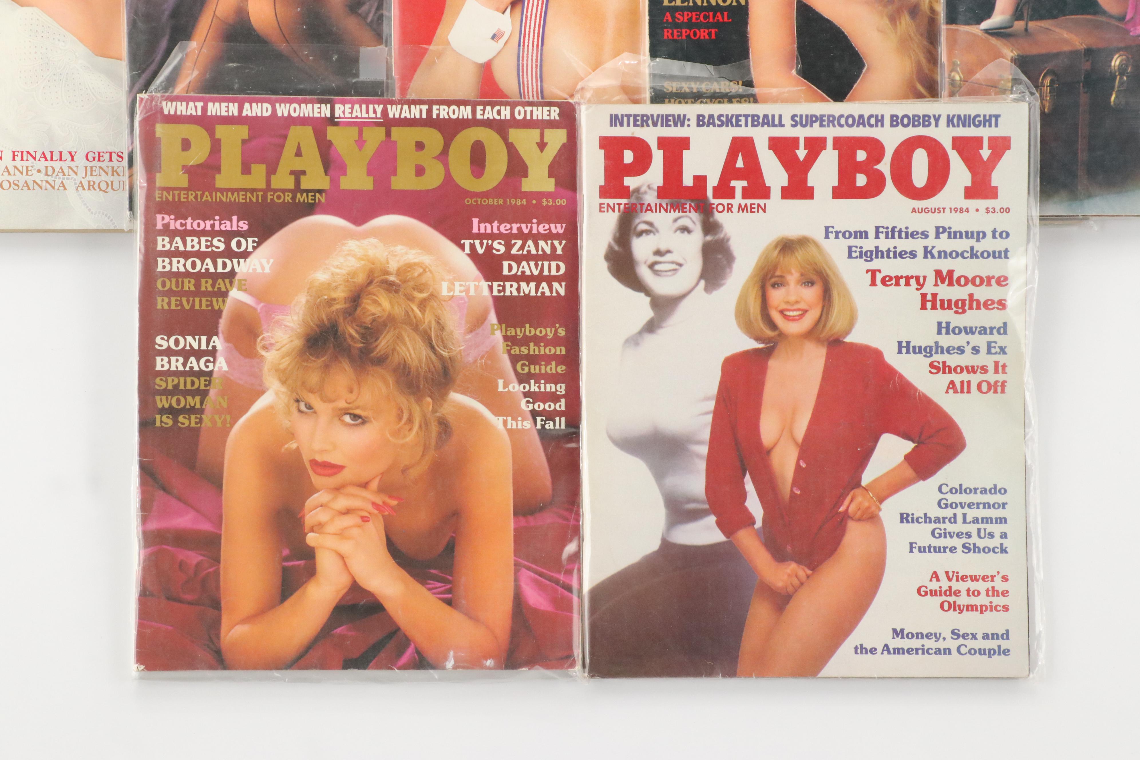 "Playboy" Magazine Collection Featuring Madonna and More, 1980s