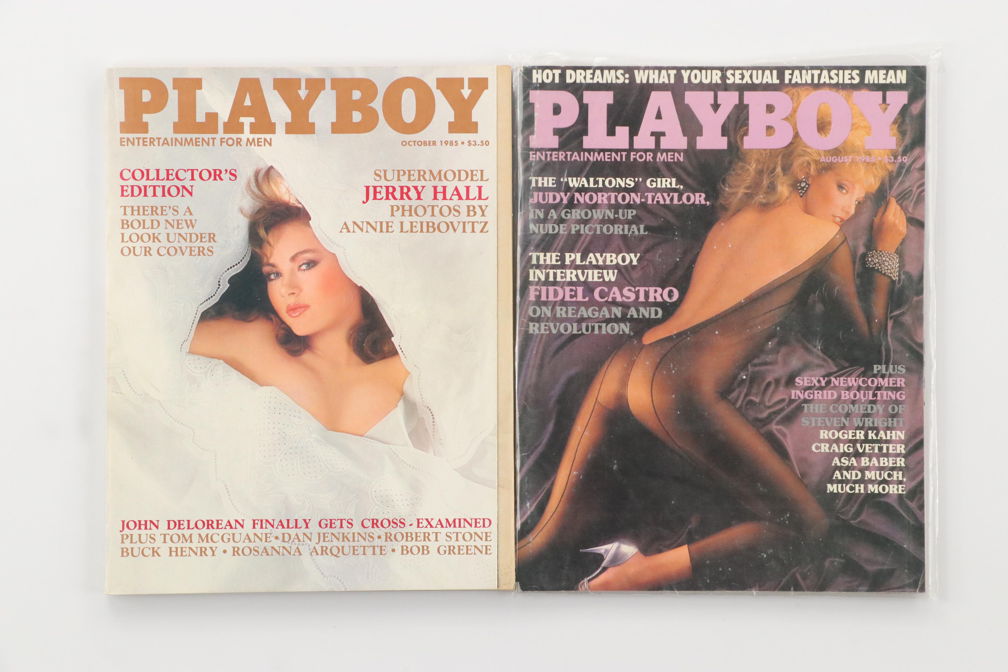 "Playboy" Magazine Collection Featuring Madonna and More, 1980s