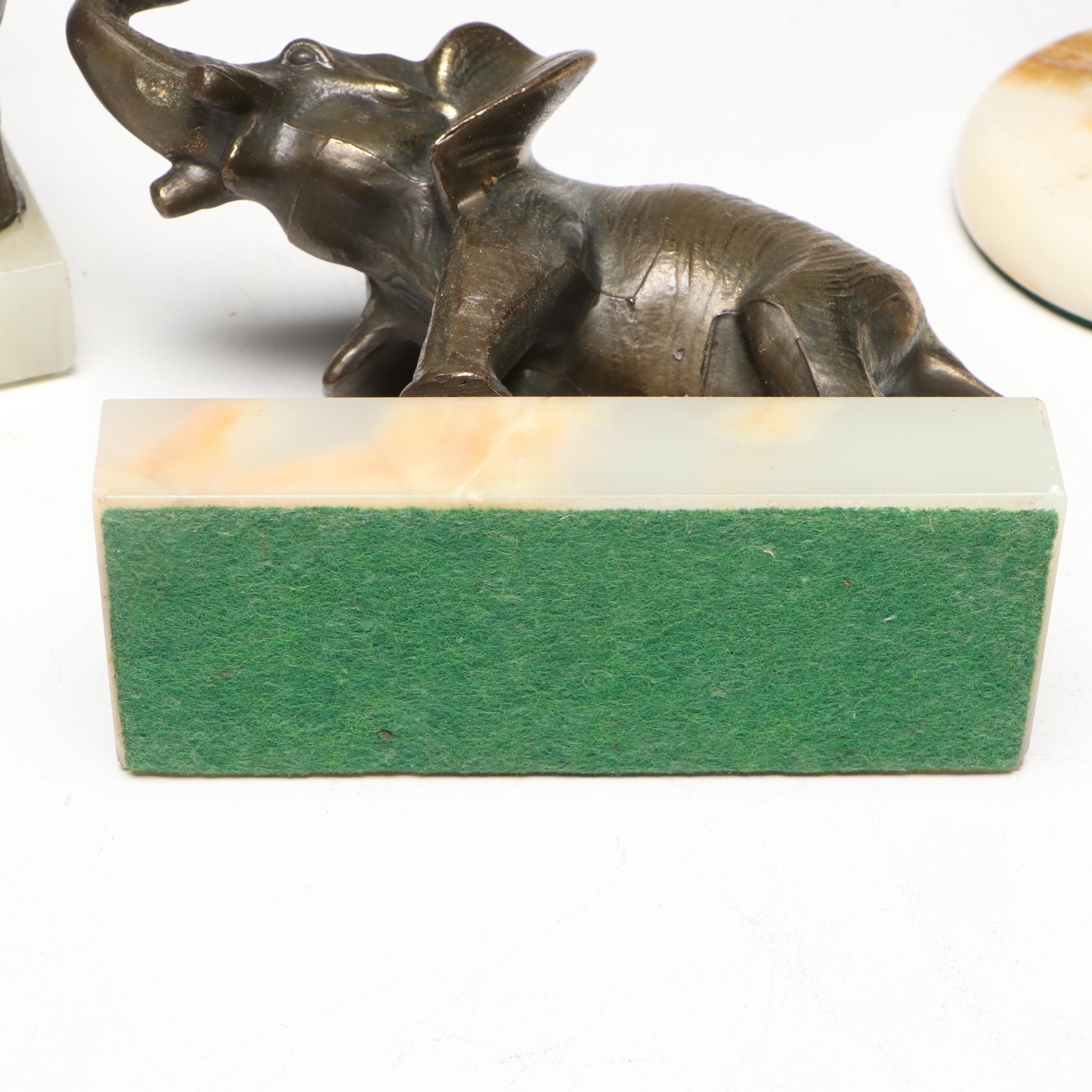 Eversharp Calcite Pen Stand with Other Office Accessories