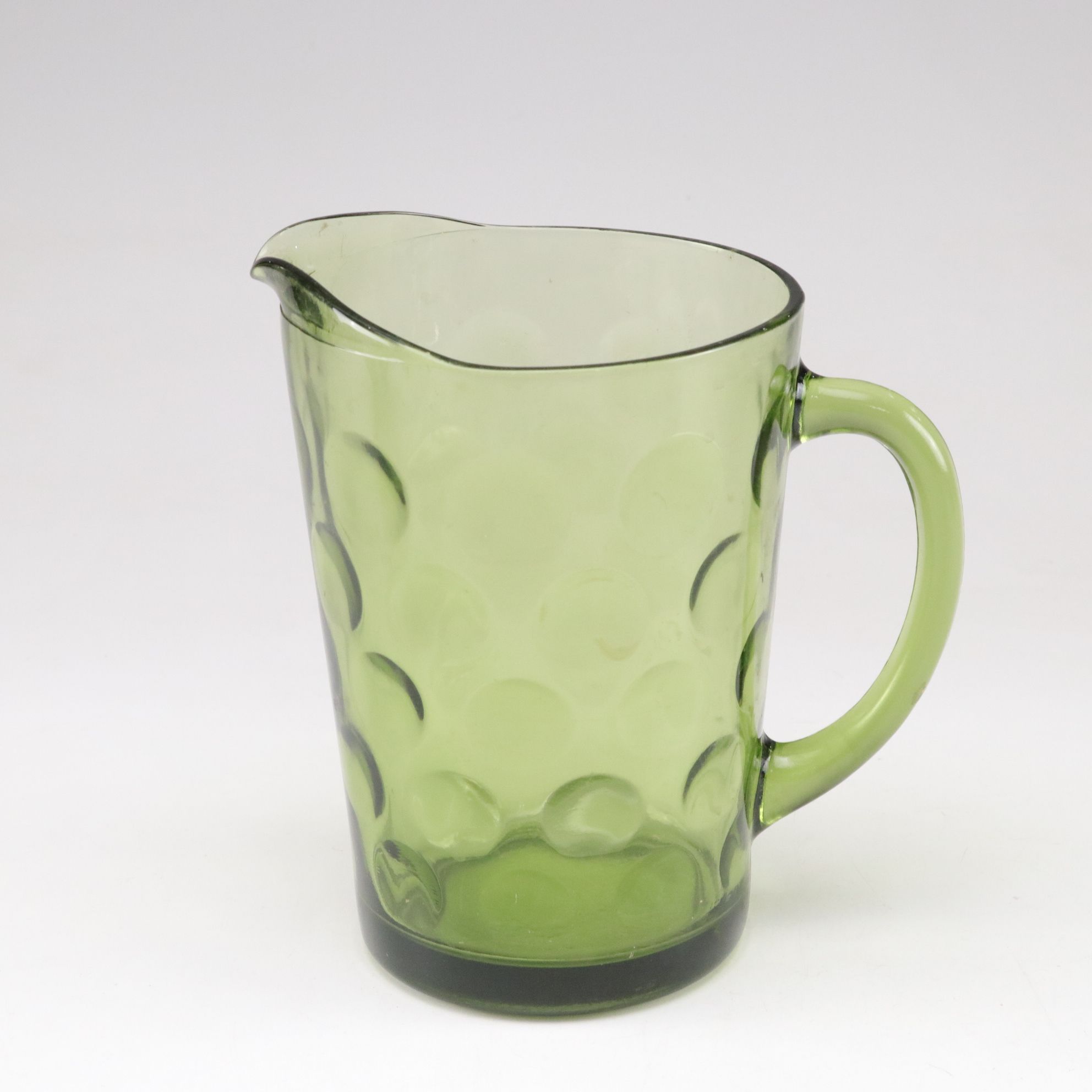 Hazel-Atlas "El Dorado" Avocado Glass Pitcher, Figgjo Hand-Painted Bowl & More