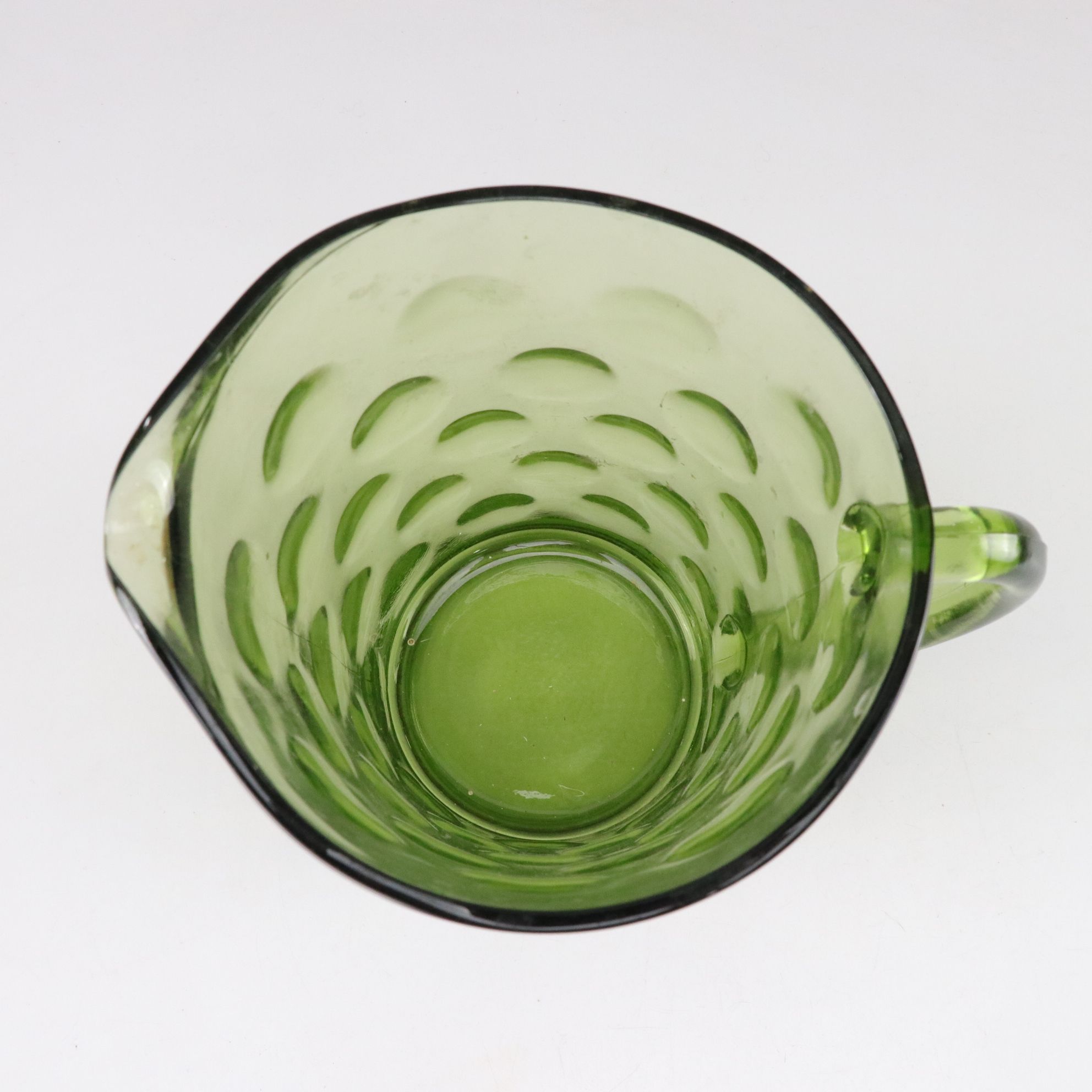 Hazel-Atlas "El Dorado" Avocado Glass Pitcher, Figgjo Hand-Painted Bowl & More