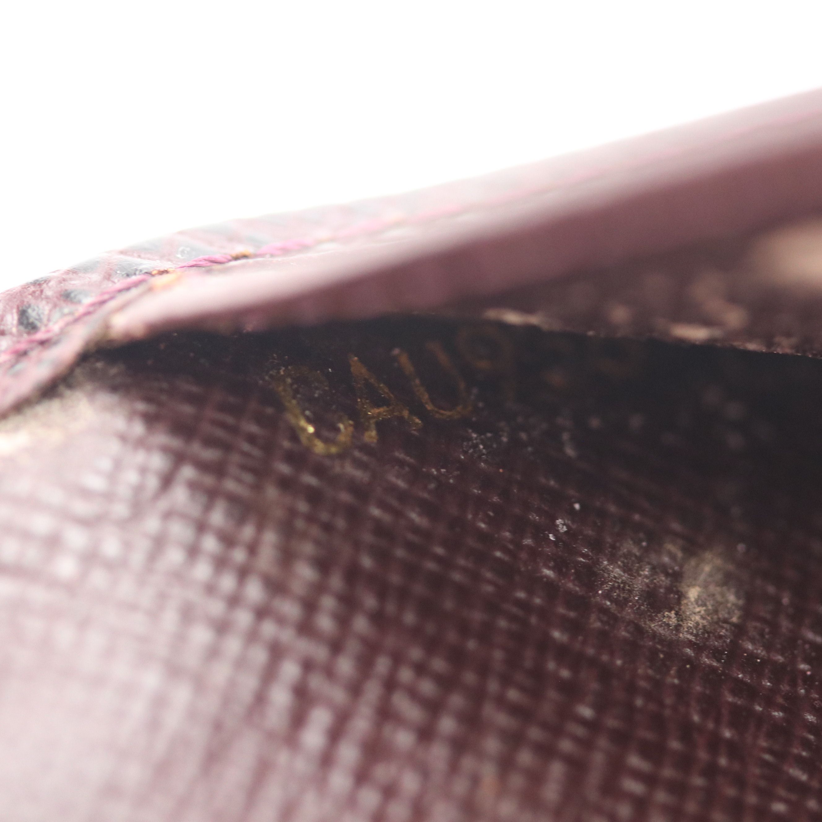 Louis Vuitton Small Ring Agenda Cover in Bordeaux Taïga Leather w/ Accessories