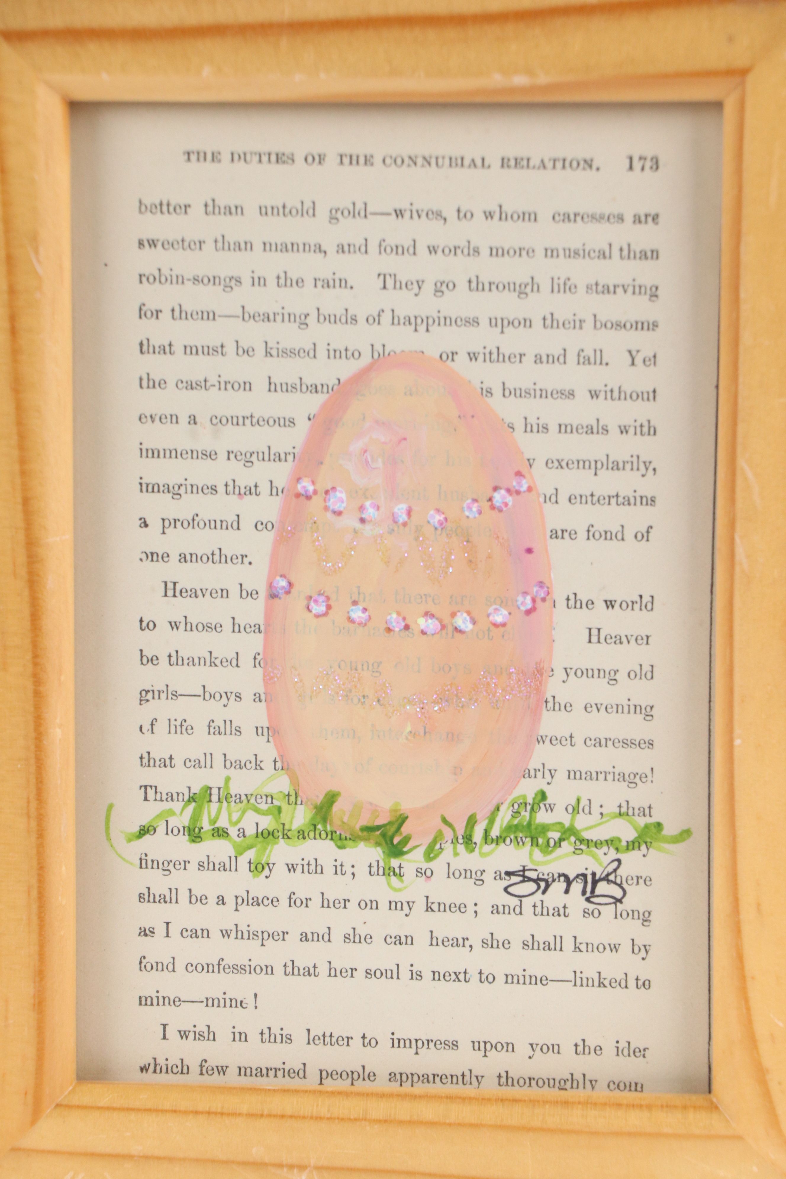 Easter Egg Paintings on Marital Texts
