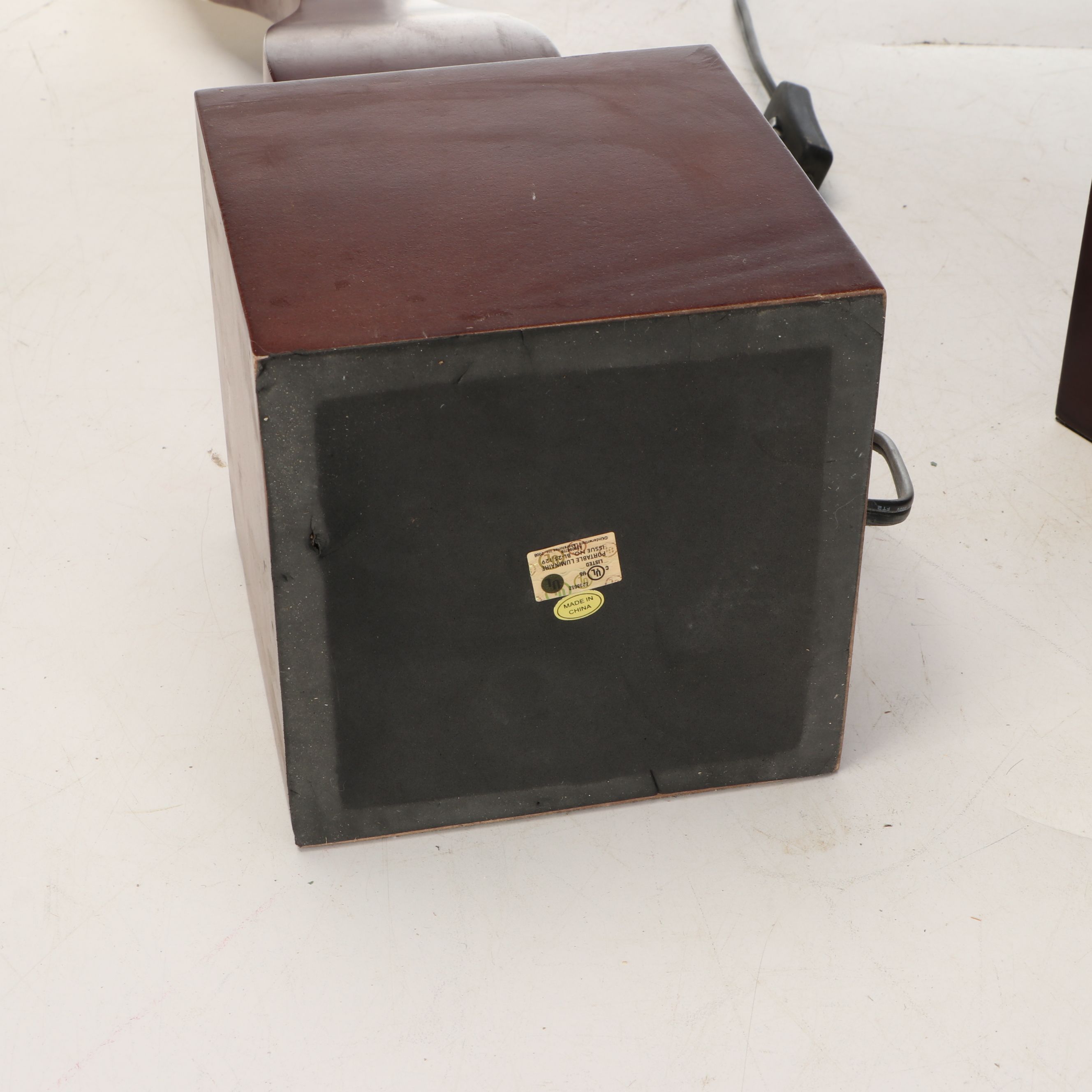 Pair of Modern Torchiere Table Lamps