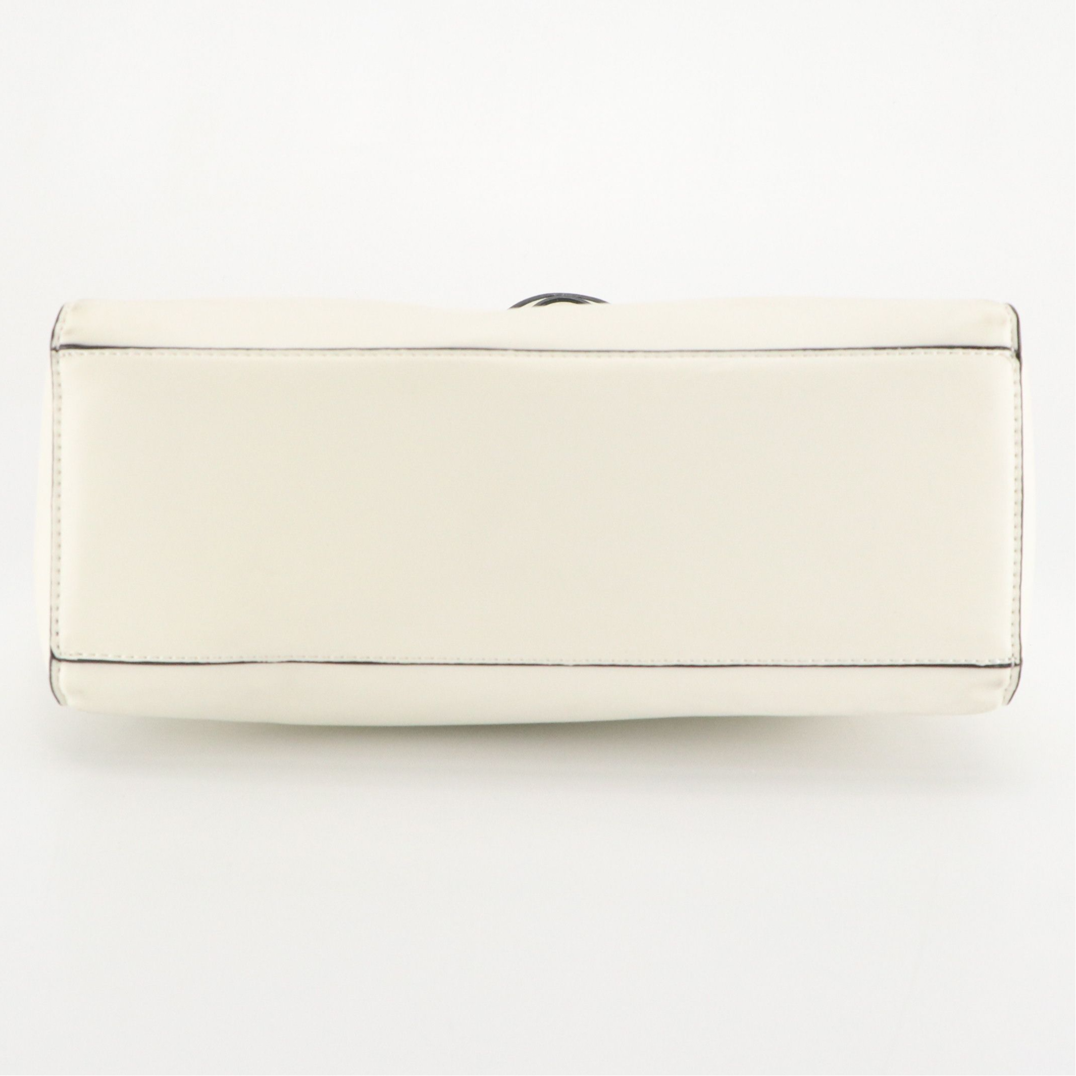 Christian Lacroix Top Handle Bag in White Faux Leather