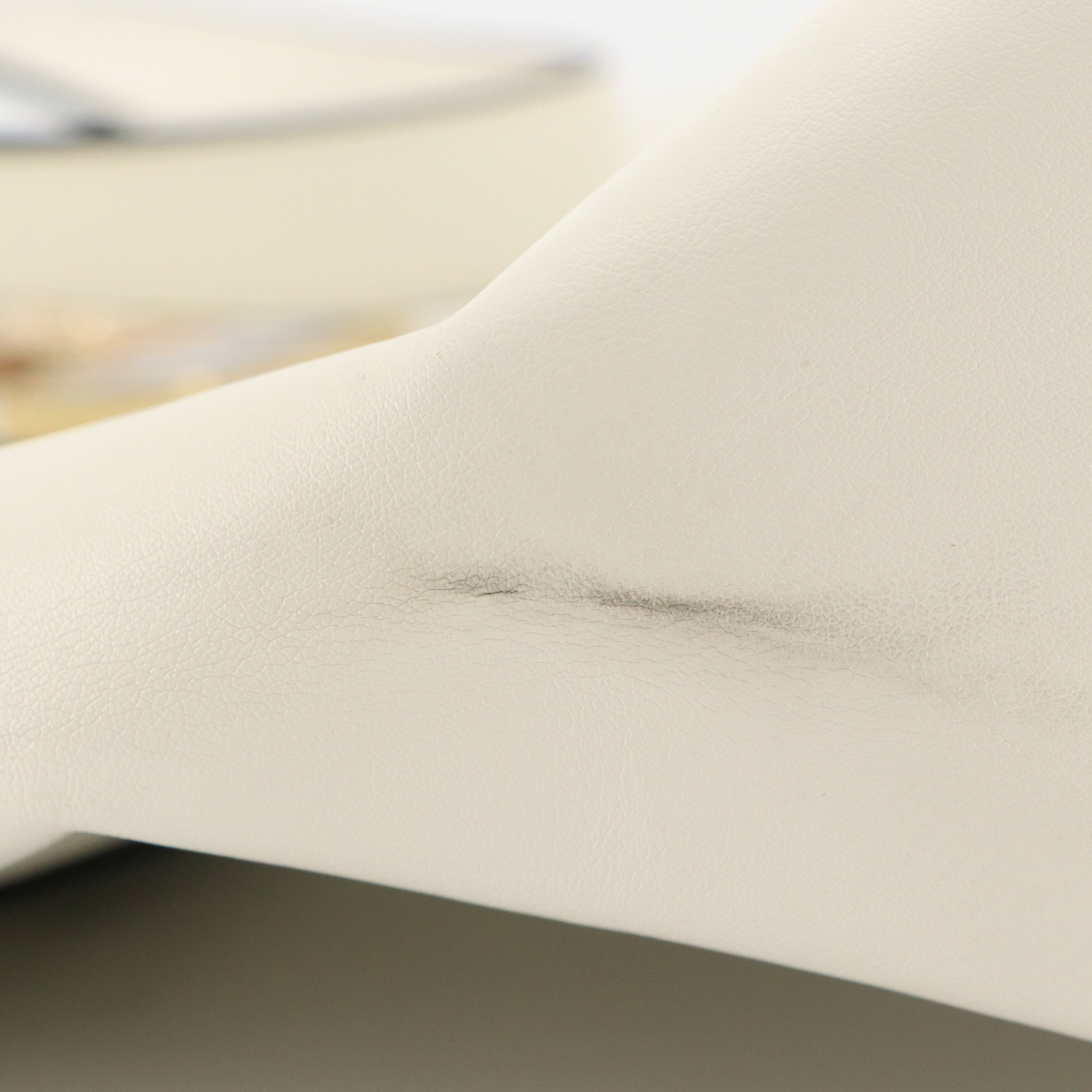 Christian Lacroix Top Handle Bag in White Faux Leather