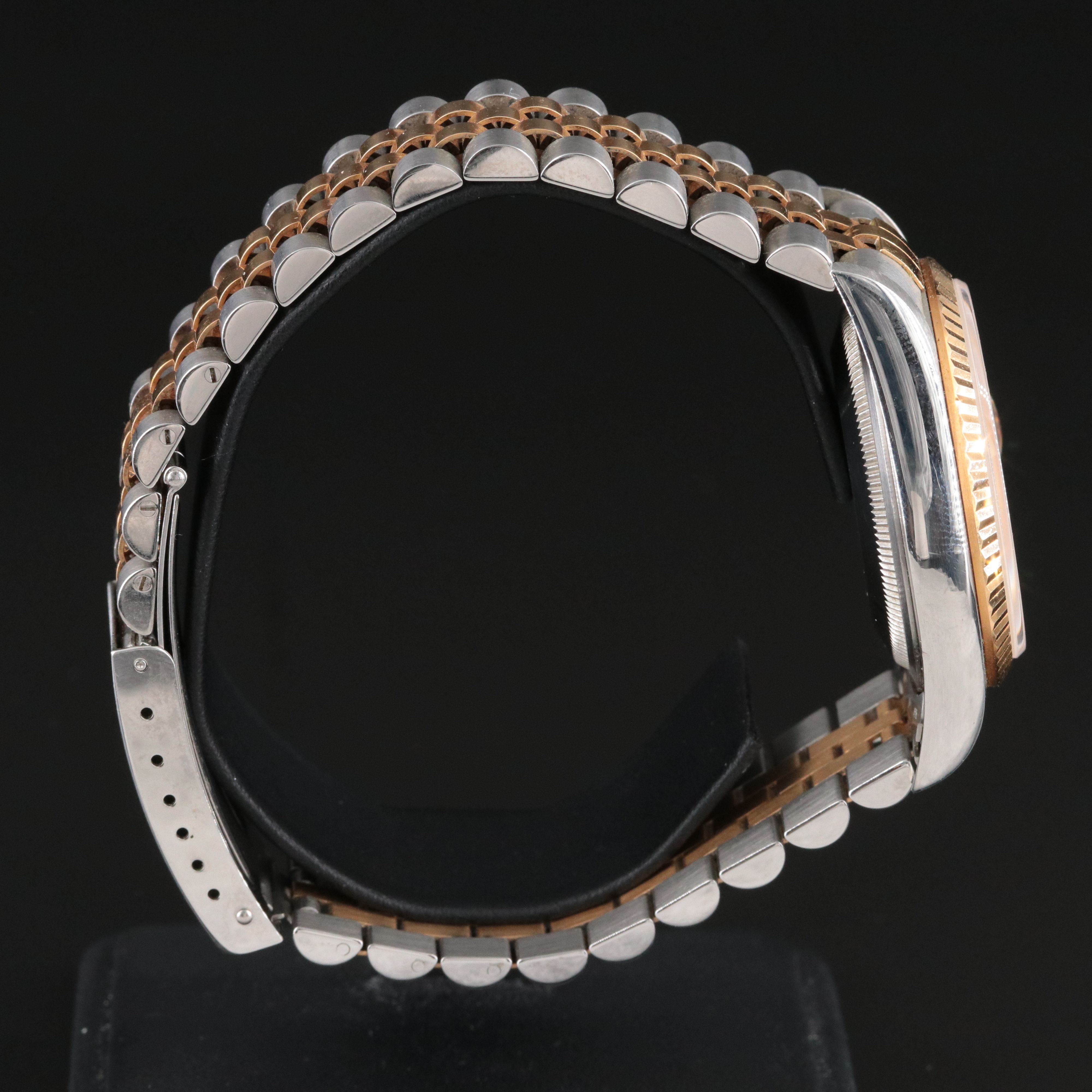 Rolex Datejust Rolesor 16233 Custom Diamond Vintage Watch c.2001