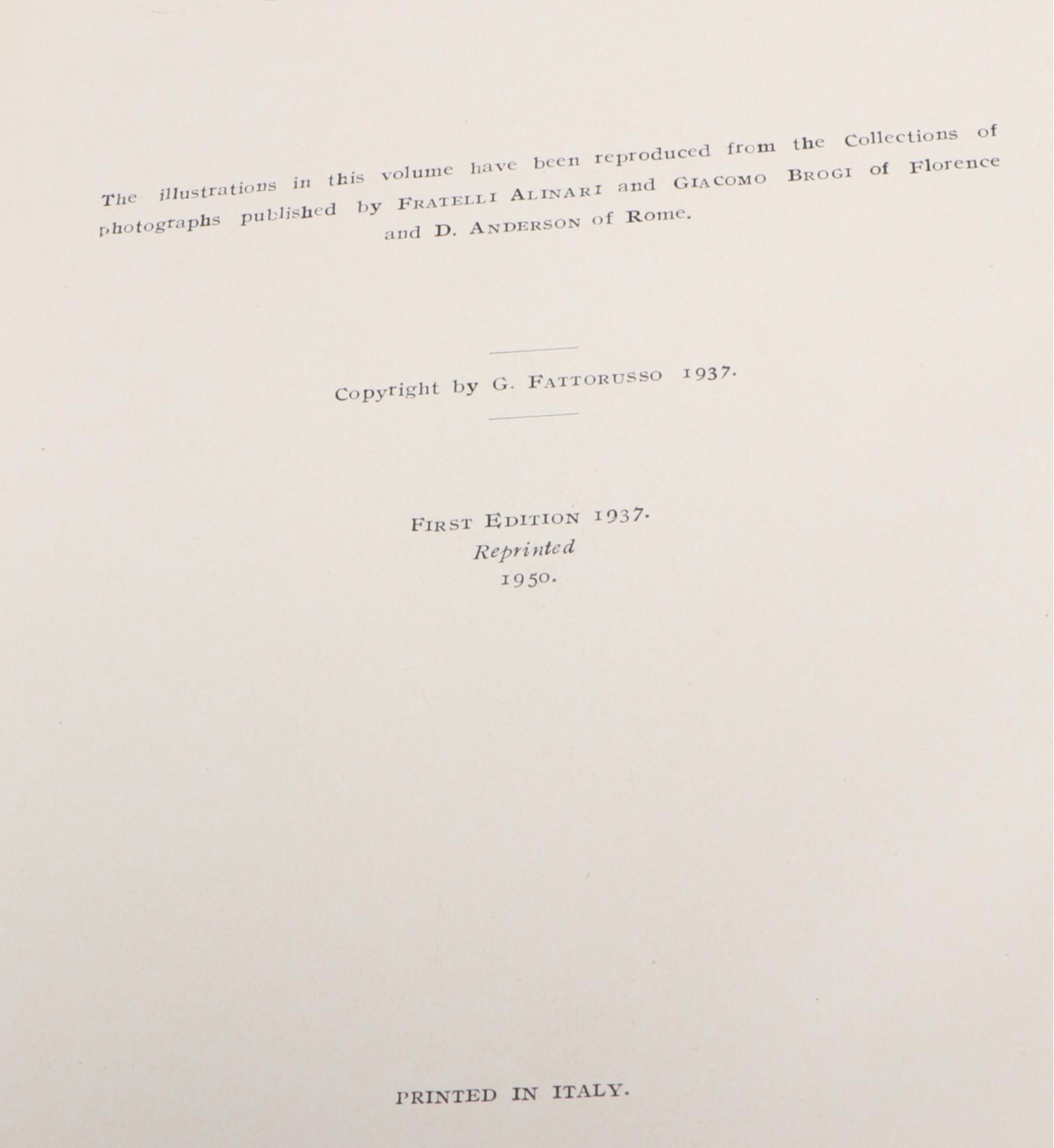 Finely Leather Bound "Florence" by J. and M. L. Fattorusso, 1950