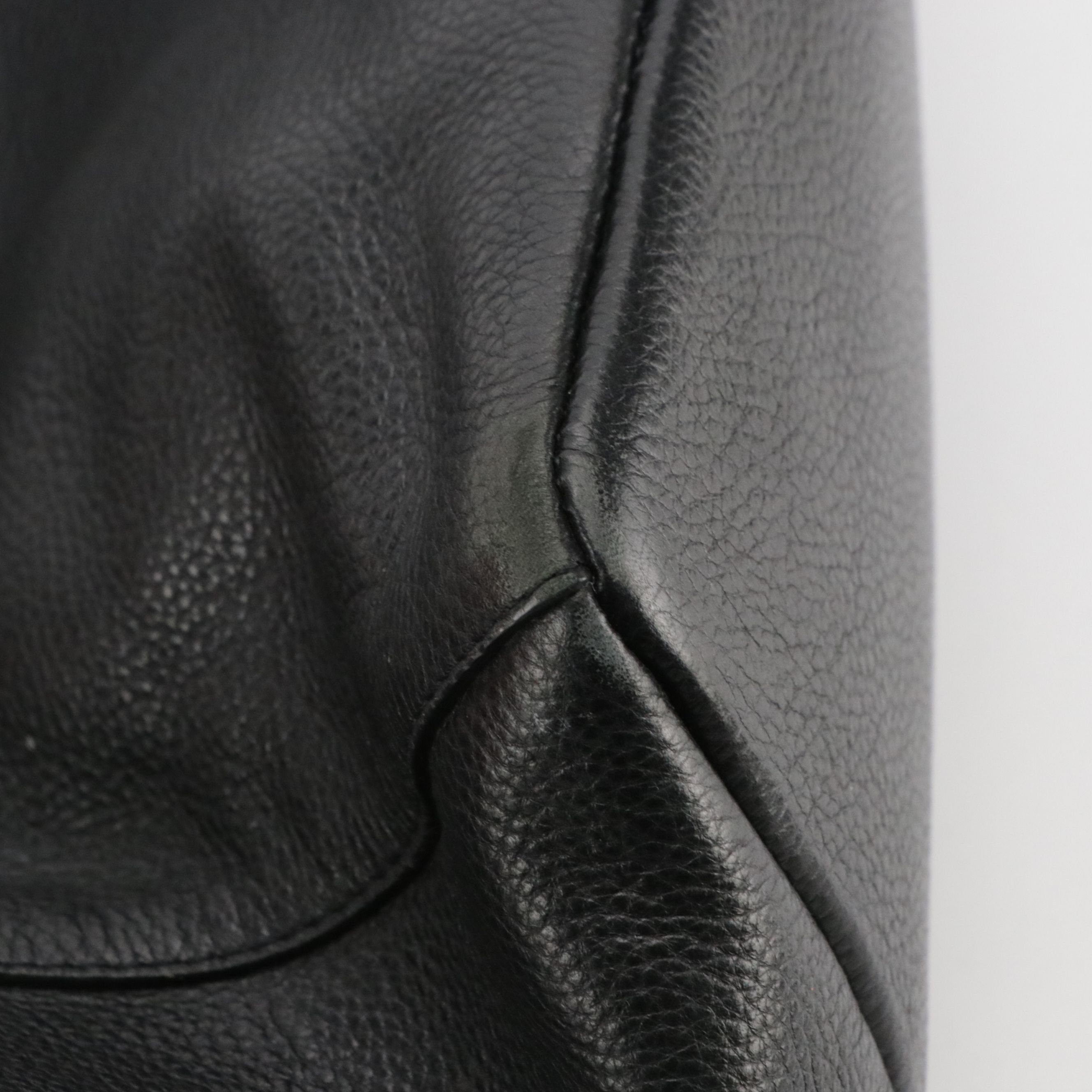 Cole Haan Woven Strap Tote Bags in Red and Navy Blue Grained Calfskin Leather