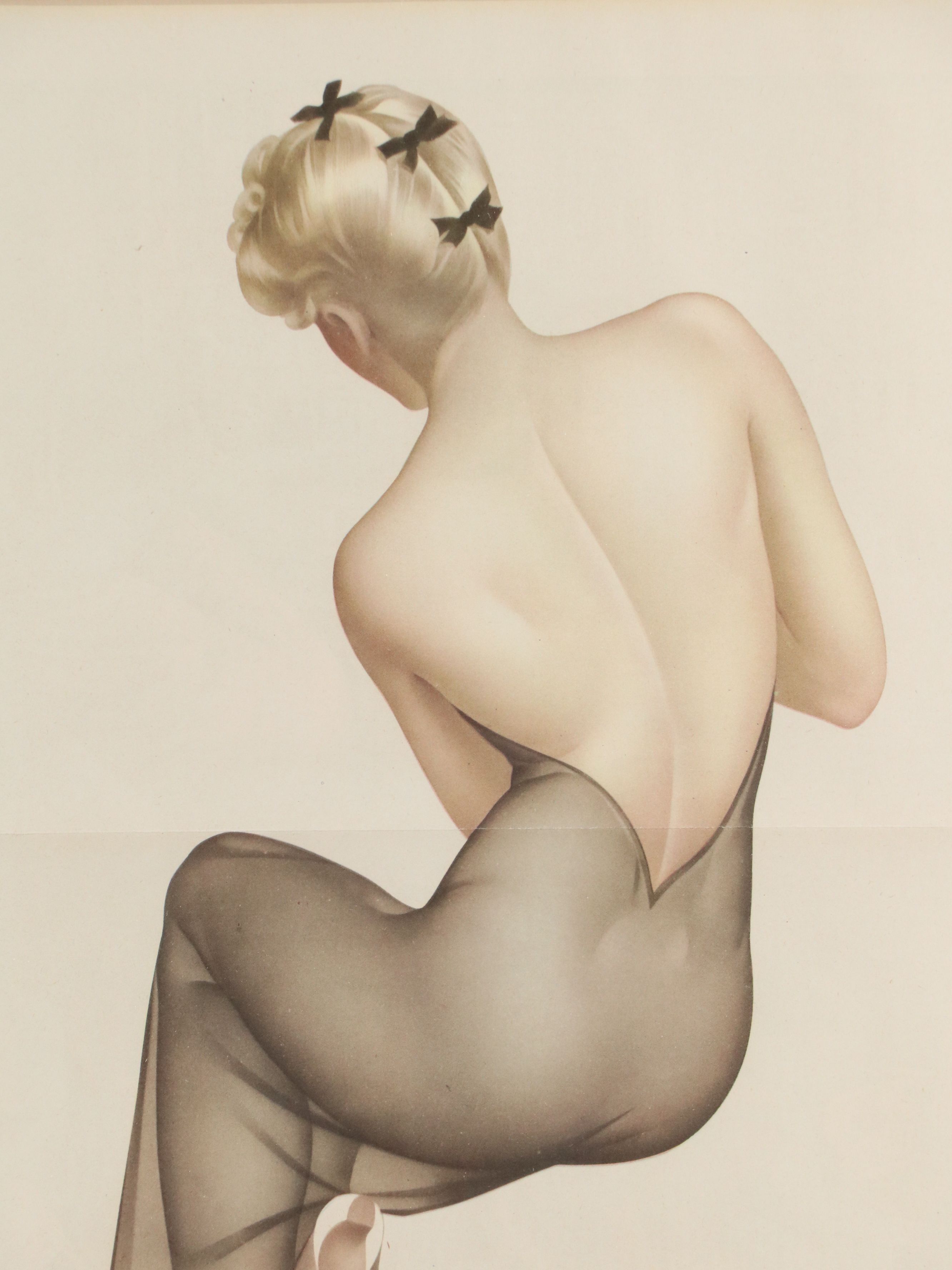 Pinup Offset Lithograph After Alberto Vargas