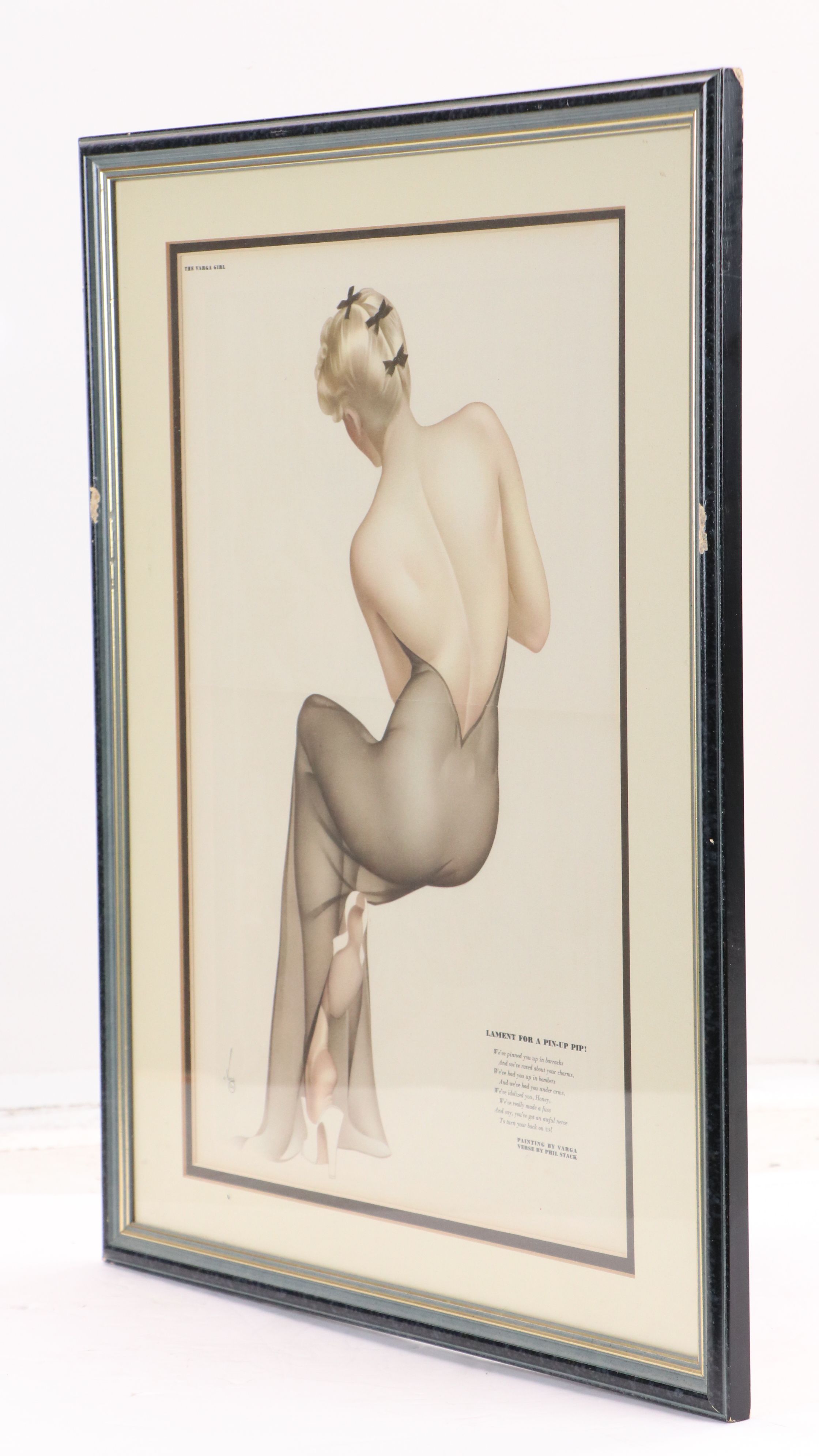 Pinup Offset Lithograph After Alberto Vargas