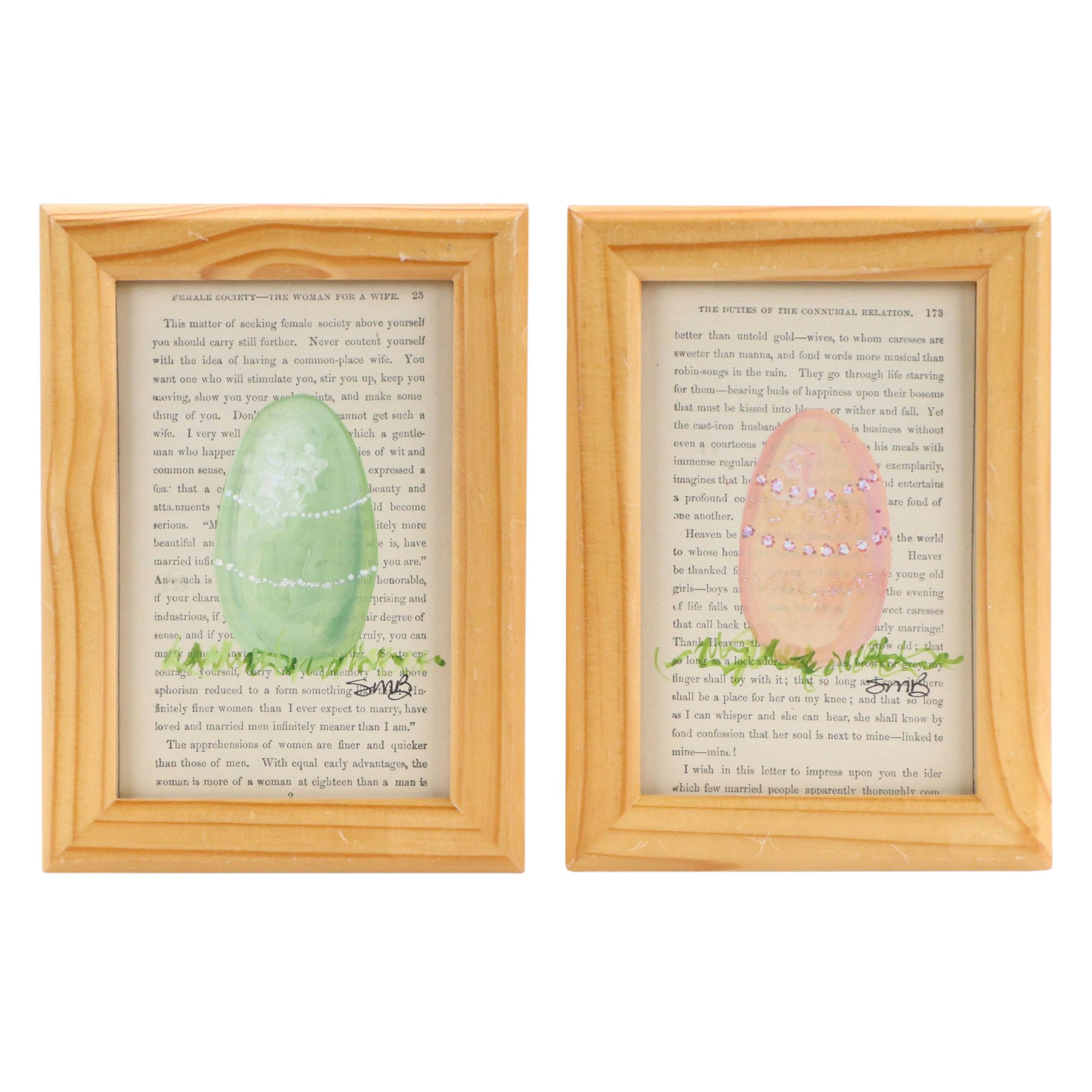 Easter Egg Paintings on Marital Texts