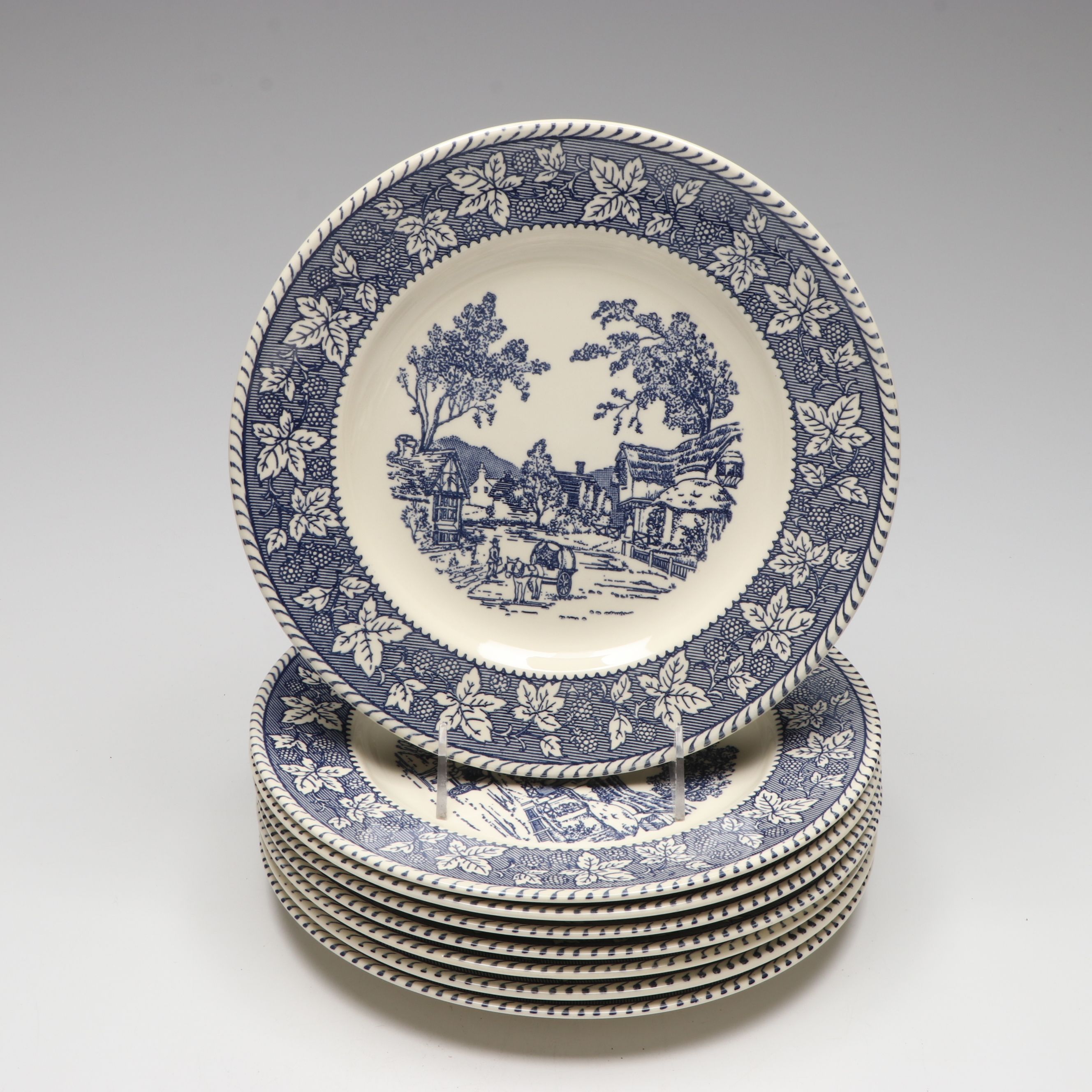 Homer Laughlin "Shakespeare Country Blue" Ceramic Dinnerware