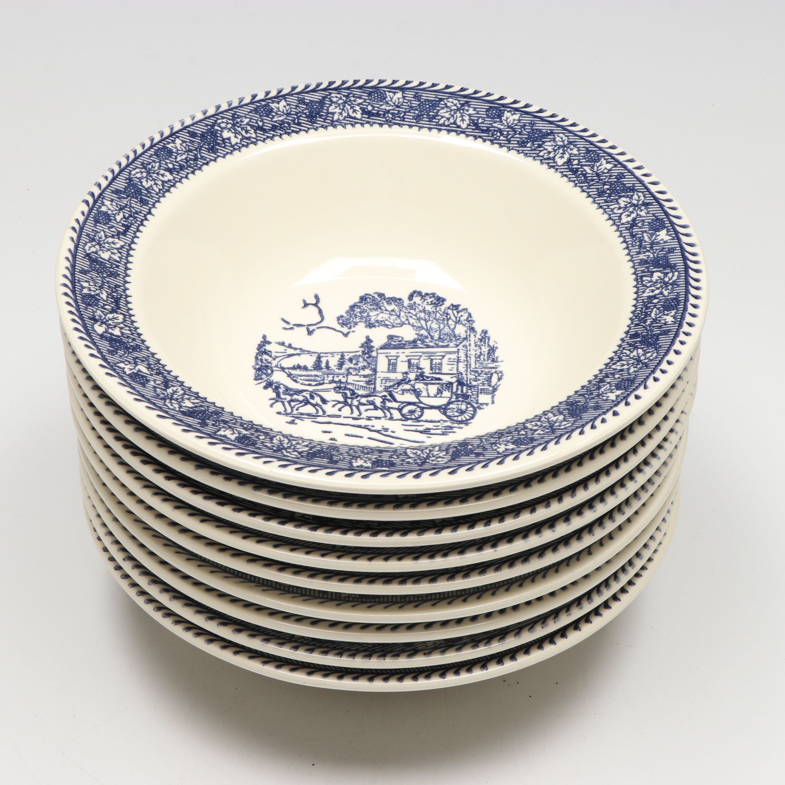 Homer Laughlin "Shakespeare Country Blue" Ceramic Dinnerware