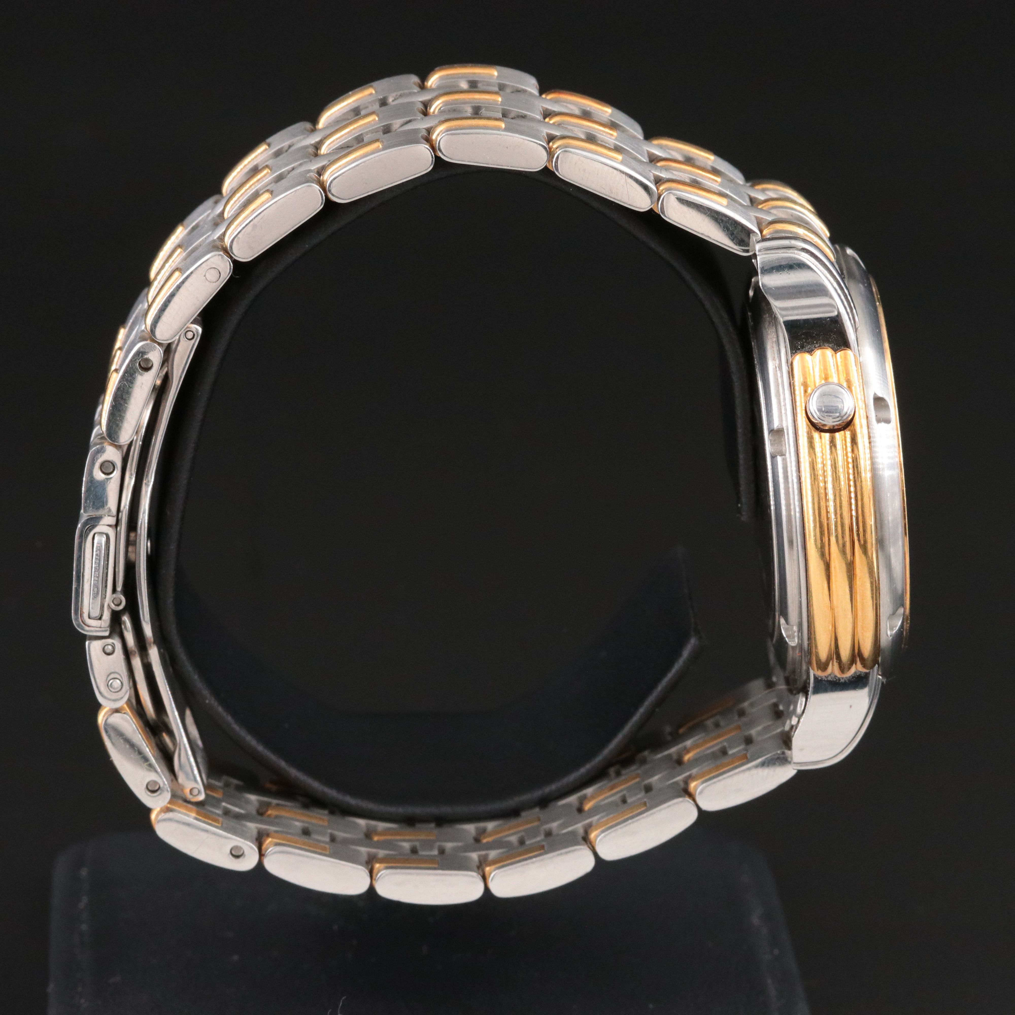 Gevril Day/Night 15 Degrees Dual Time 18K Steel Watch