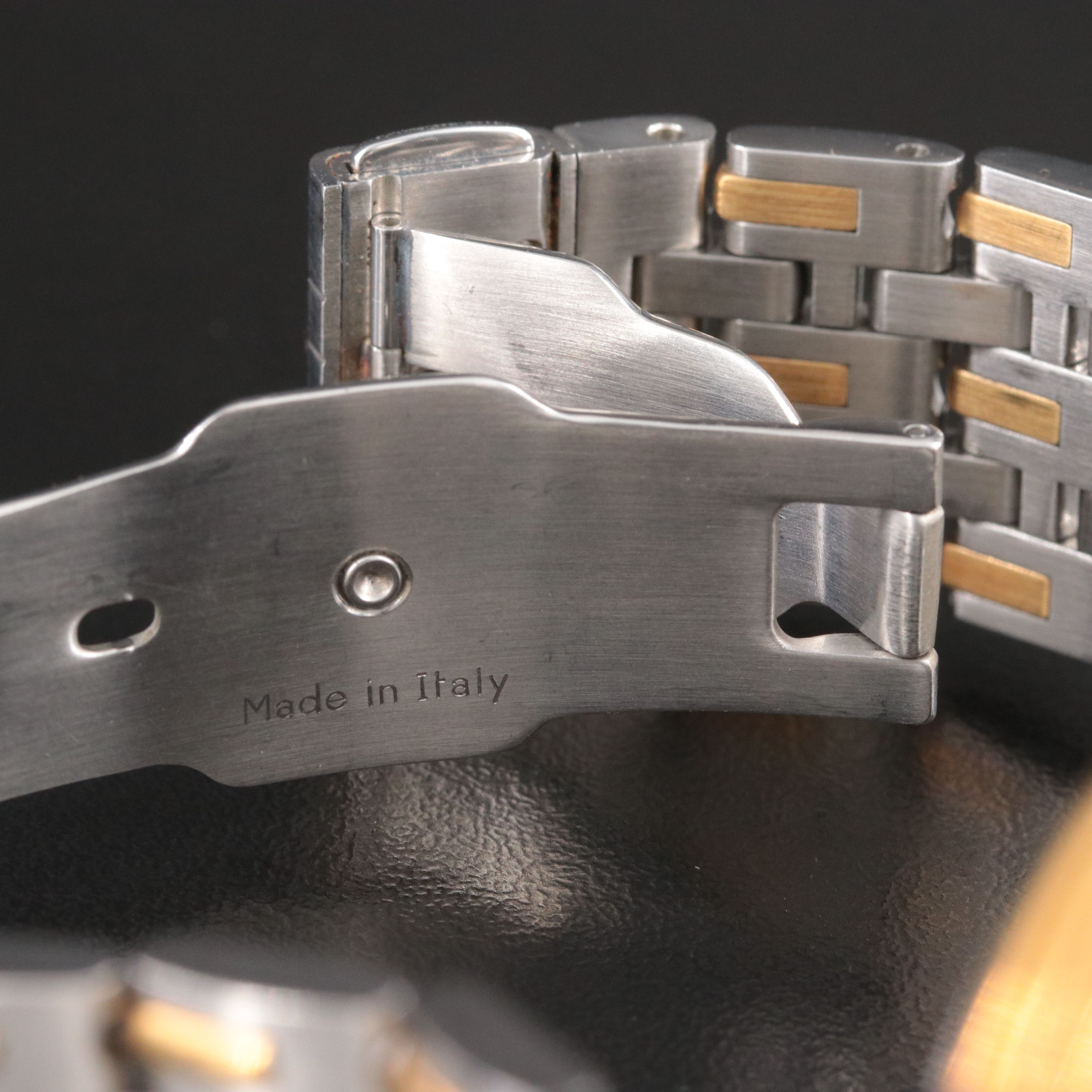 Gevril Day/Night 15 Degrees Dual Time 18K Steel Watch