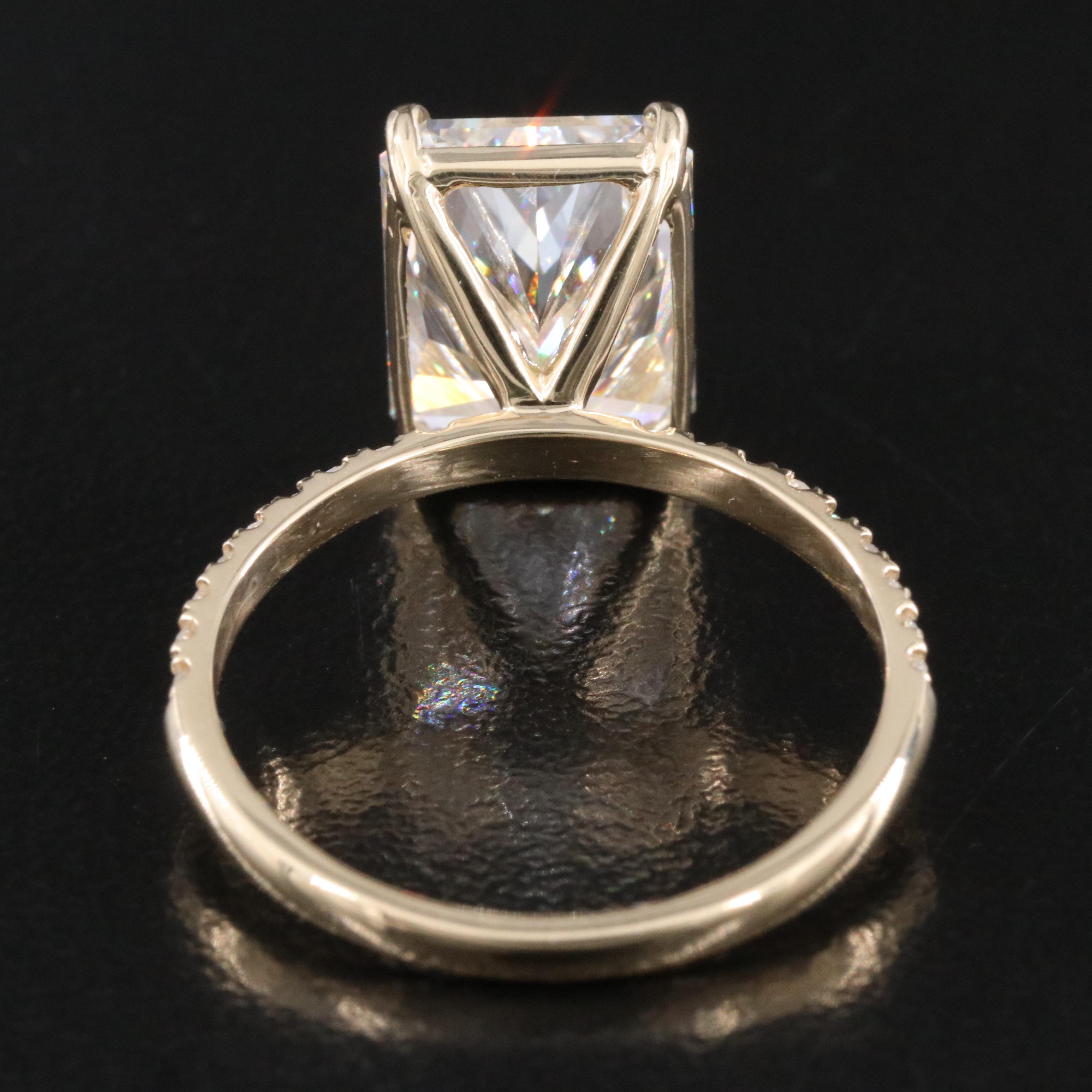 14K 5.29 CTW Lab Grown Diamond Ring with IGI Report