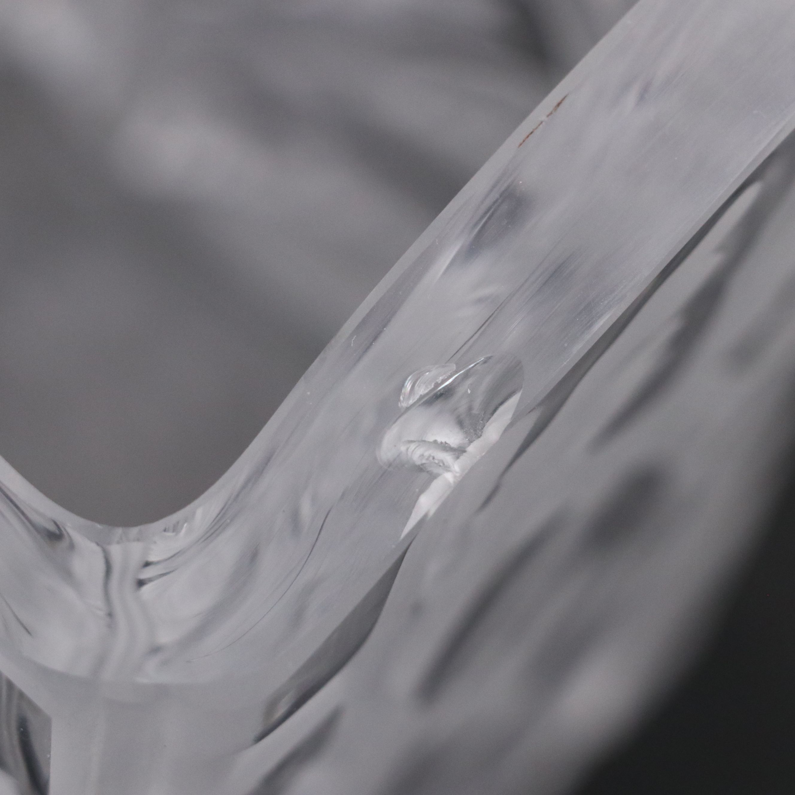 Contemporary Style Acanthus Leaf Satin Glass Vase