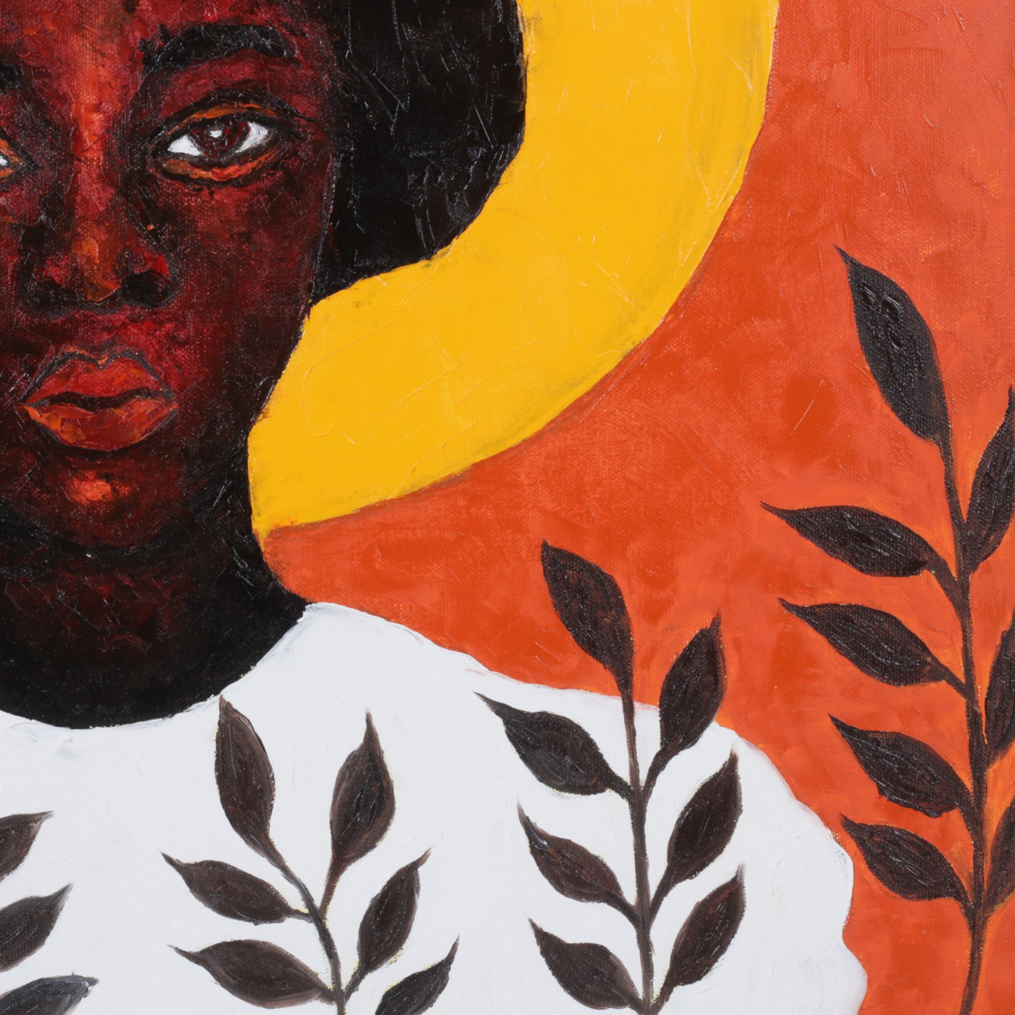 Oluwakemi Omowaire Oil Portrait "Olori", Early 21st Century