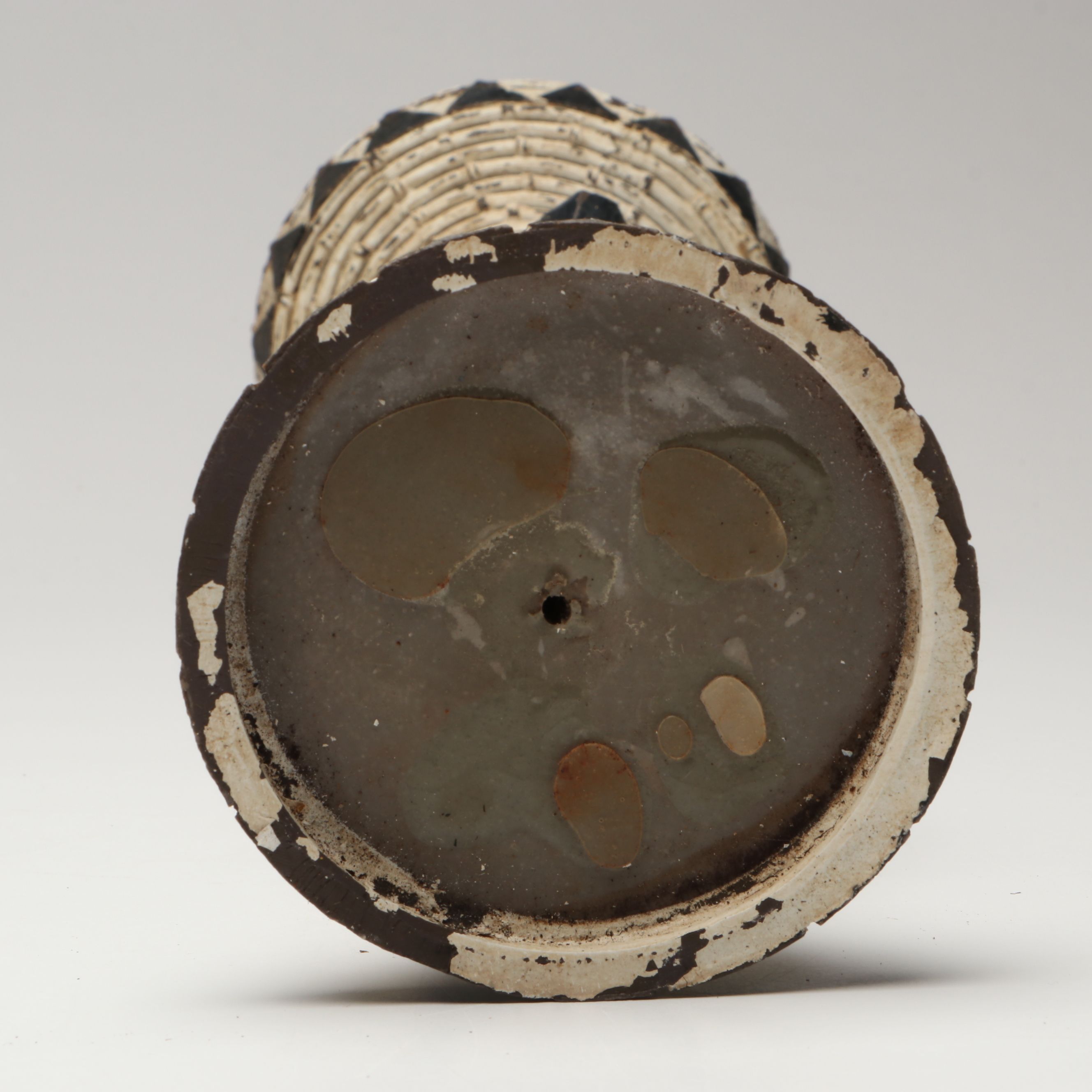 Floral and Abstract Indian Wood Carvings with Geometric Pillar Candle Holder