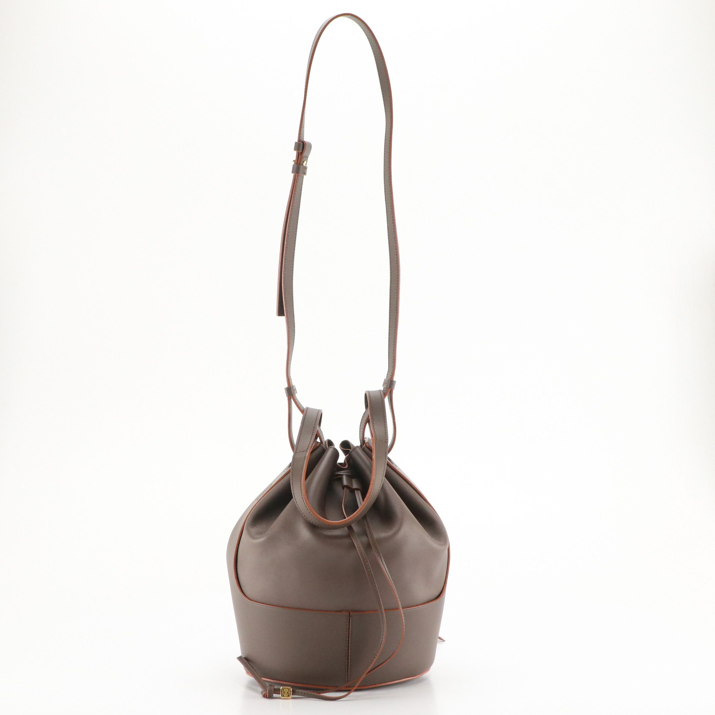 Loewe Balloon Bucket Bag in Taupe Smooth Calfskin Leather