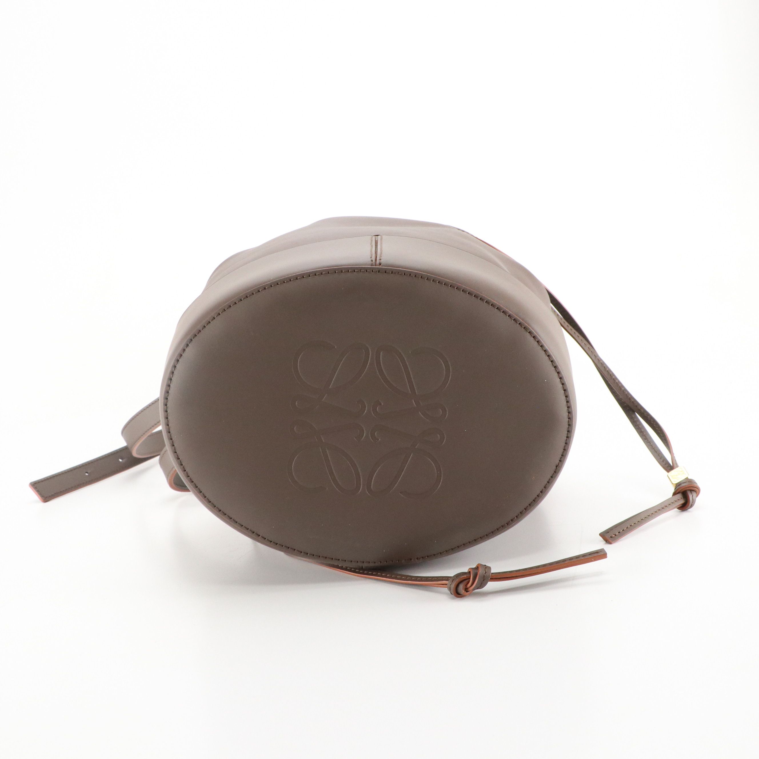 Loewe Balloon Bucket Bag in Taupe Smooth Calfskin Leather