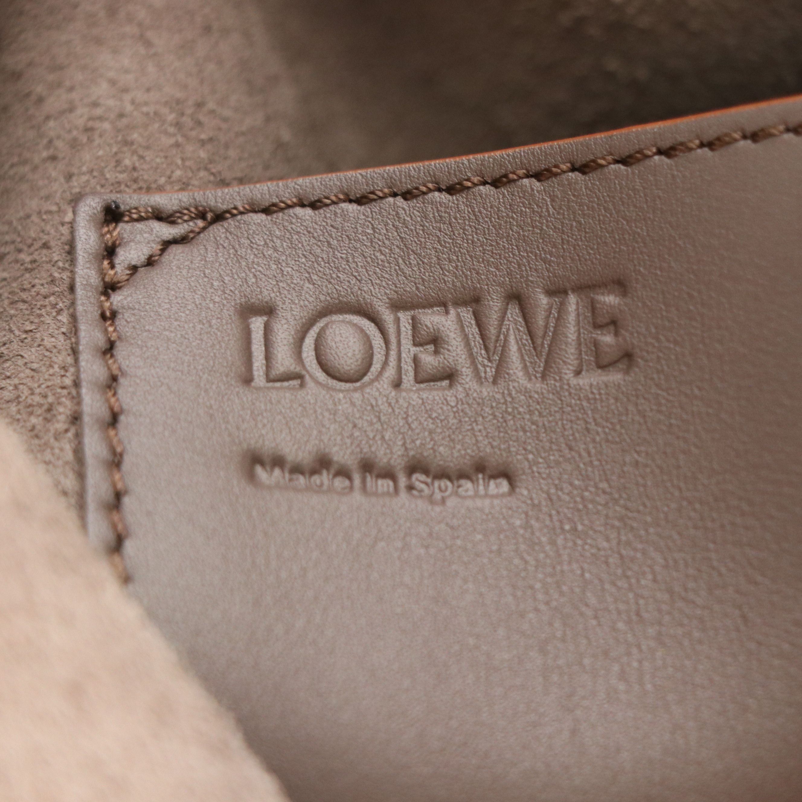 Loewe Balloon Bucket Bag in Taupe Smooth Calfskin Leather