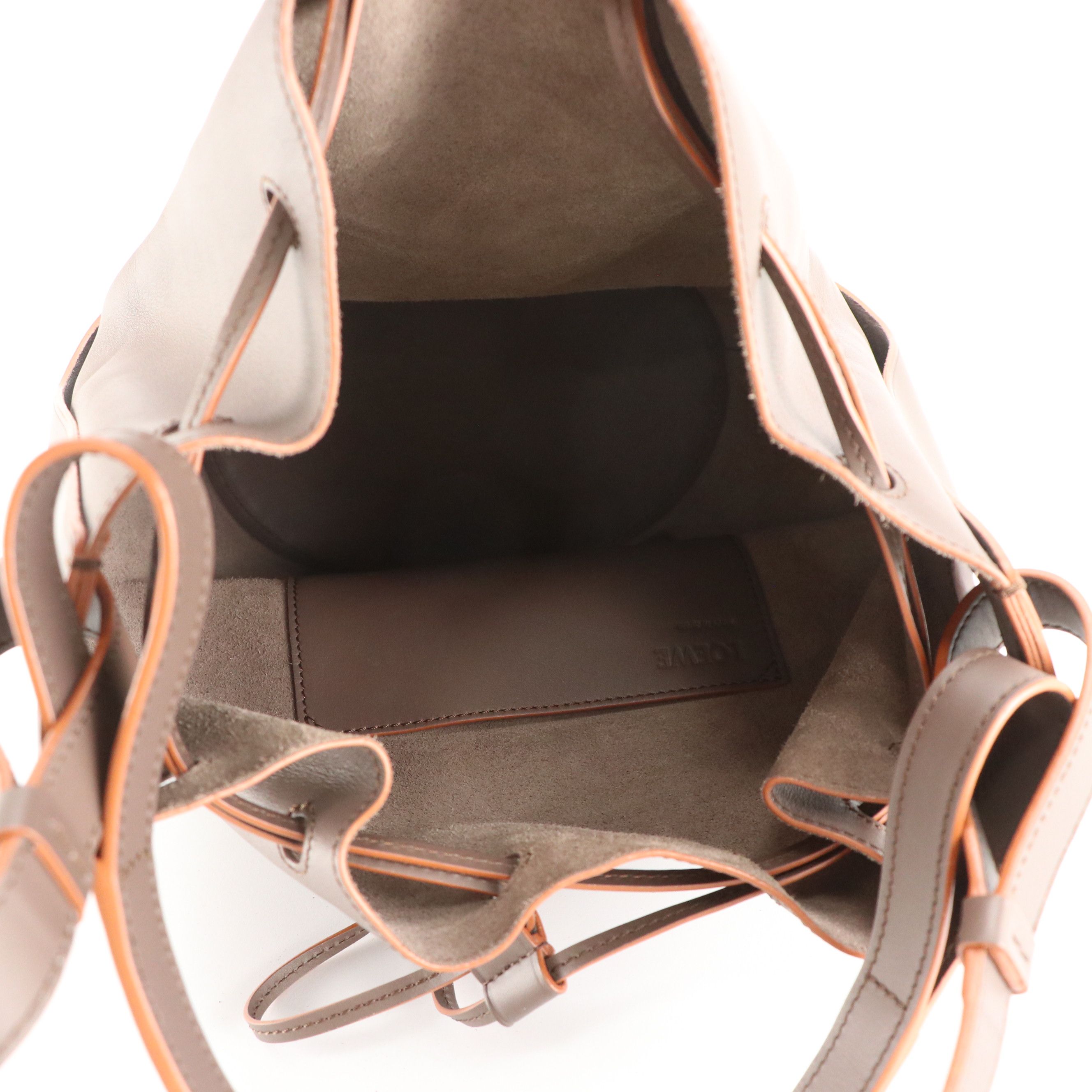 Loewe Balloon Bucket Bag in Taupe Smooth Calfskin Leather