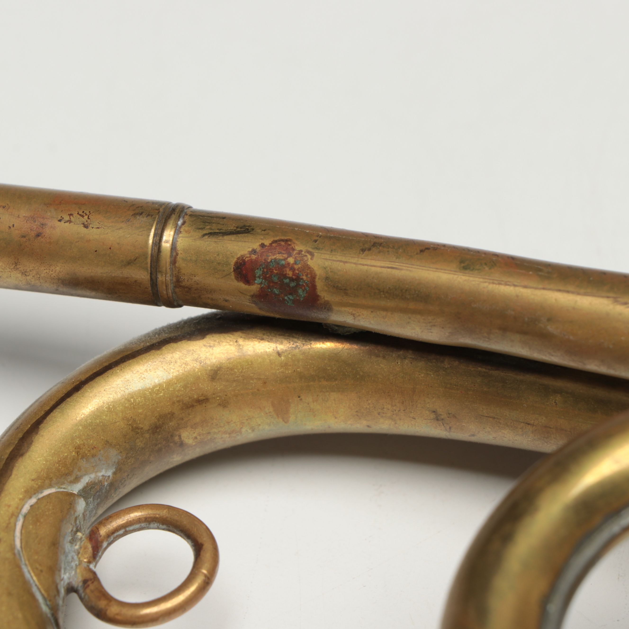 Silvertone and Lorenzo Sanzone U.S Regulation Brass Bugles