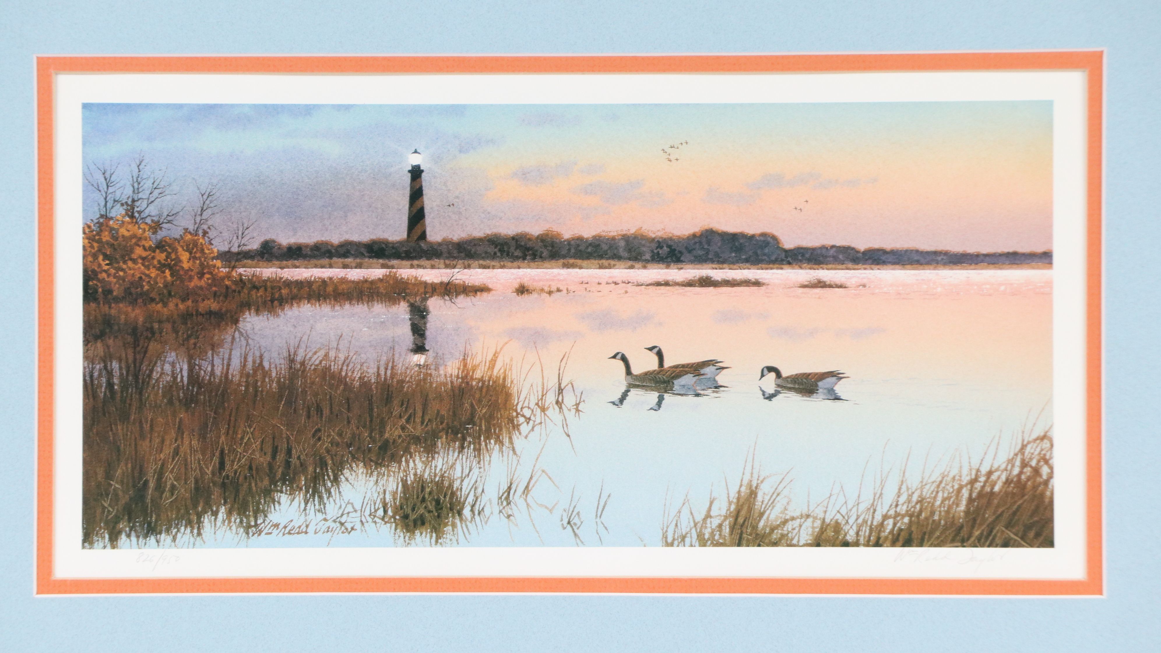 William Redd Taylor Offset Lithograph "Hatteras Autumn"