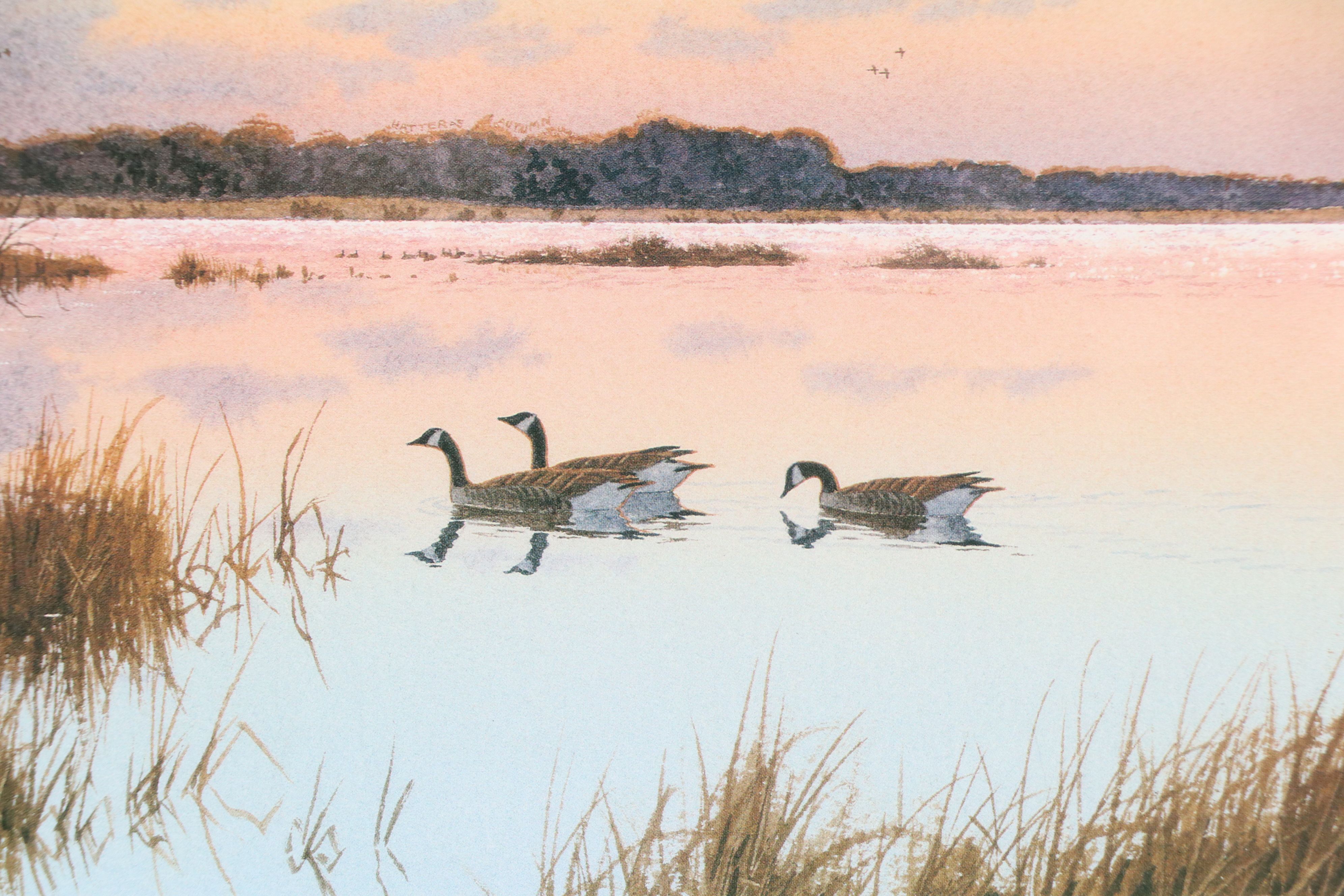 William Redd Taylor Offset Lithograph "Hatteras Autumn"