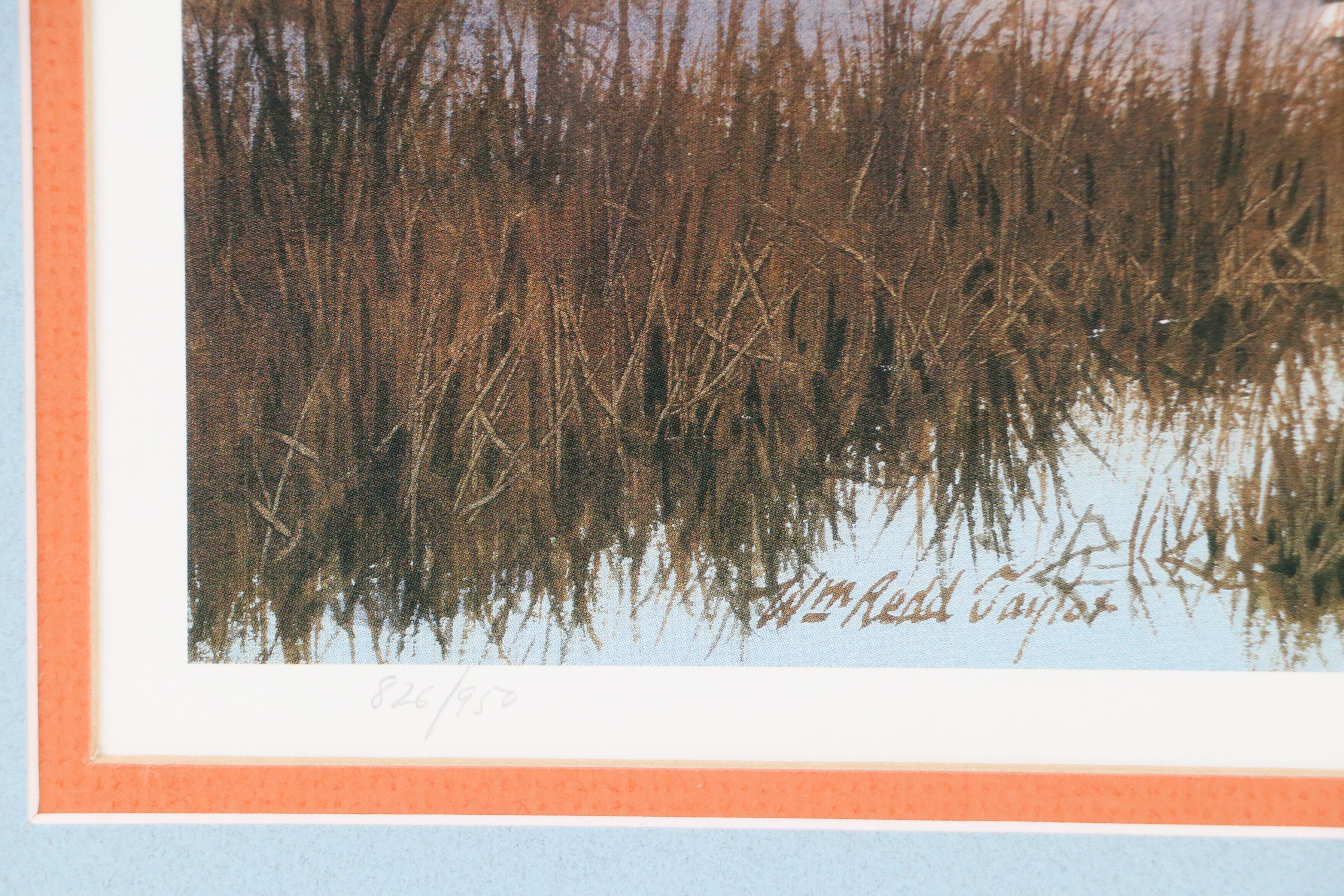 William Redd Taylor Offset Lithograph "Hatteras Autumn"