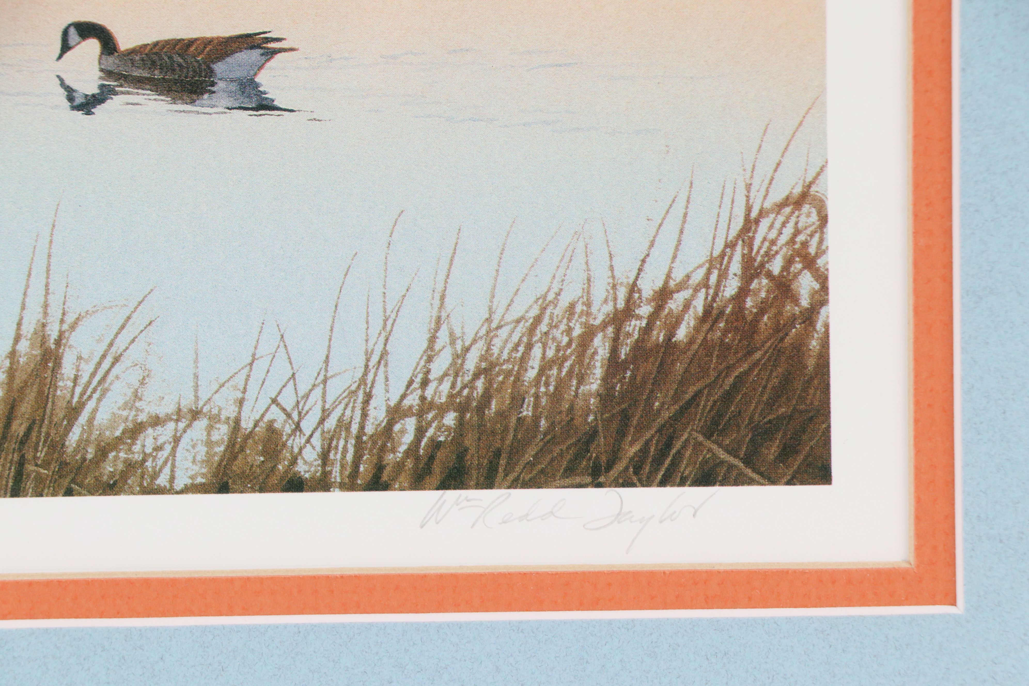 William Redd Taylor Offset Lithograph "Hatteras Autumn"