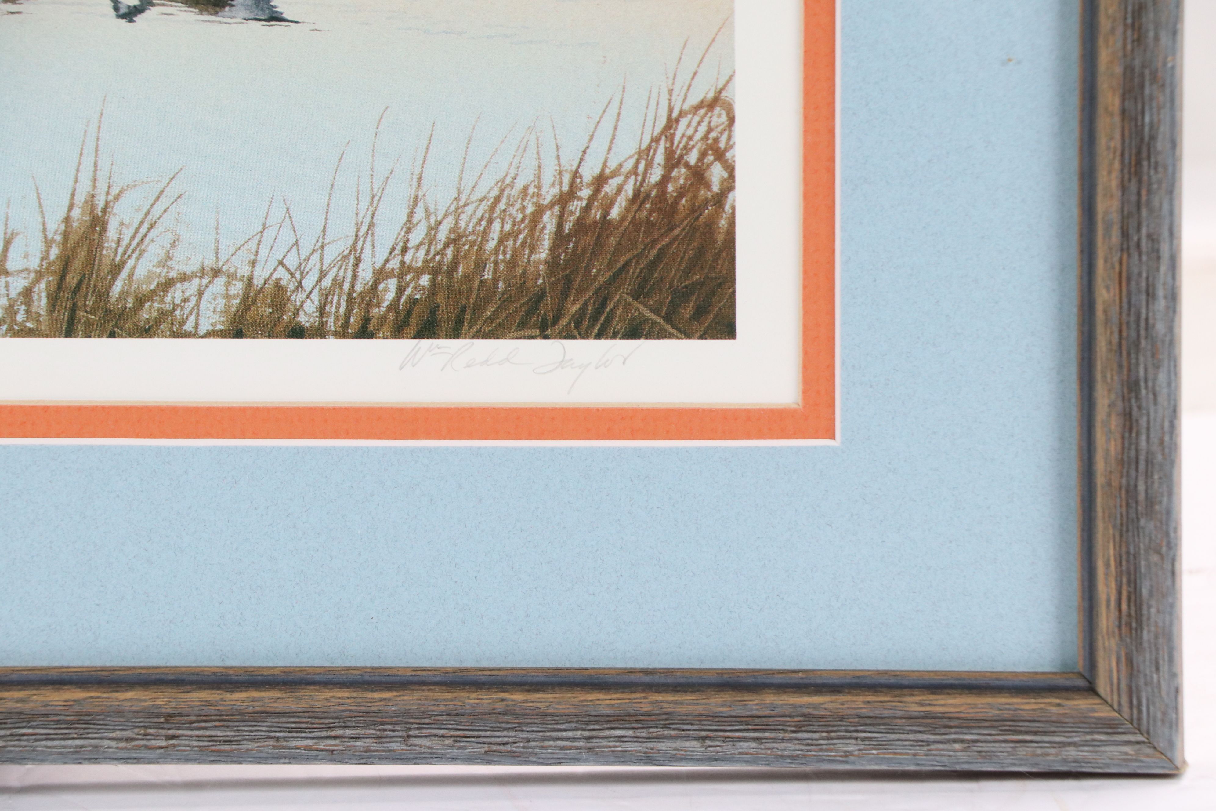 William Redd Taylor Offset Lithograph "Hatteras Autumn"