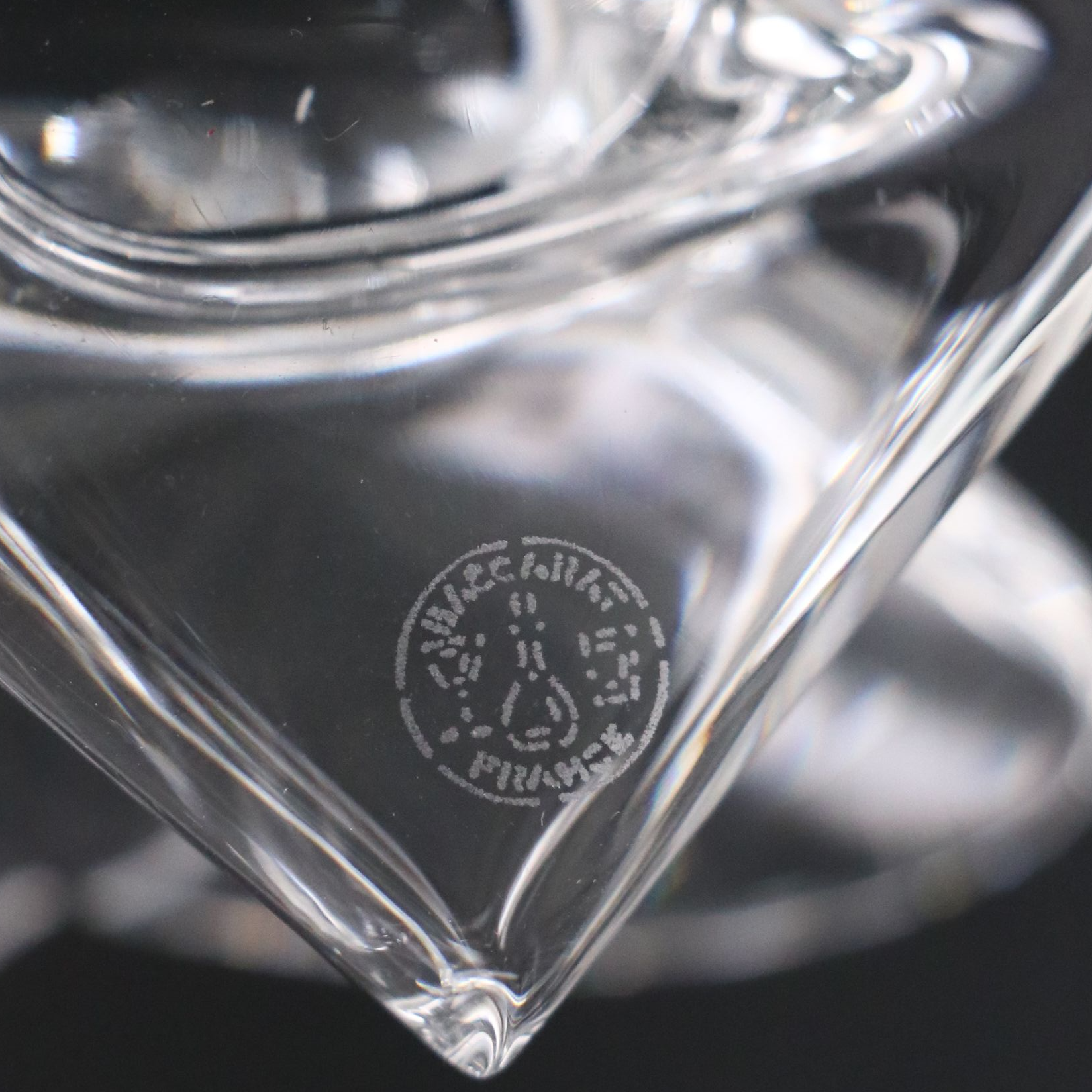 Baccarat "Egyptian Cat" and "Butterfly" Crystal Figurines