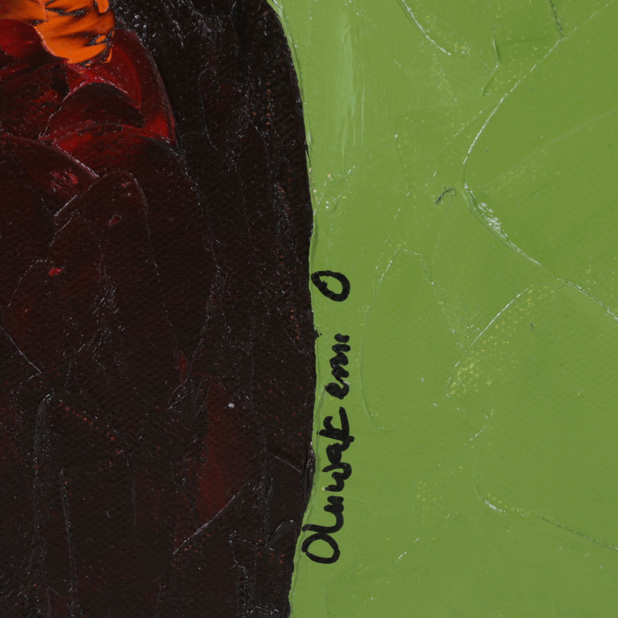 Oluwakemi Omowaire Oil Portrait "Symphony", Early 21st Century