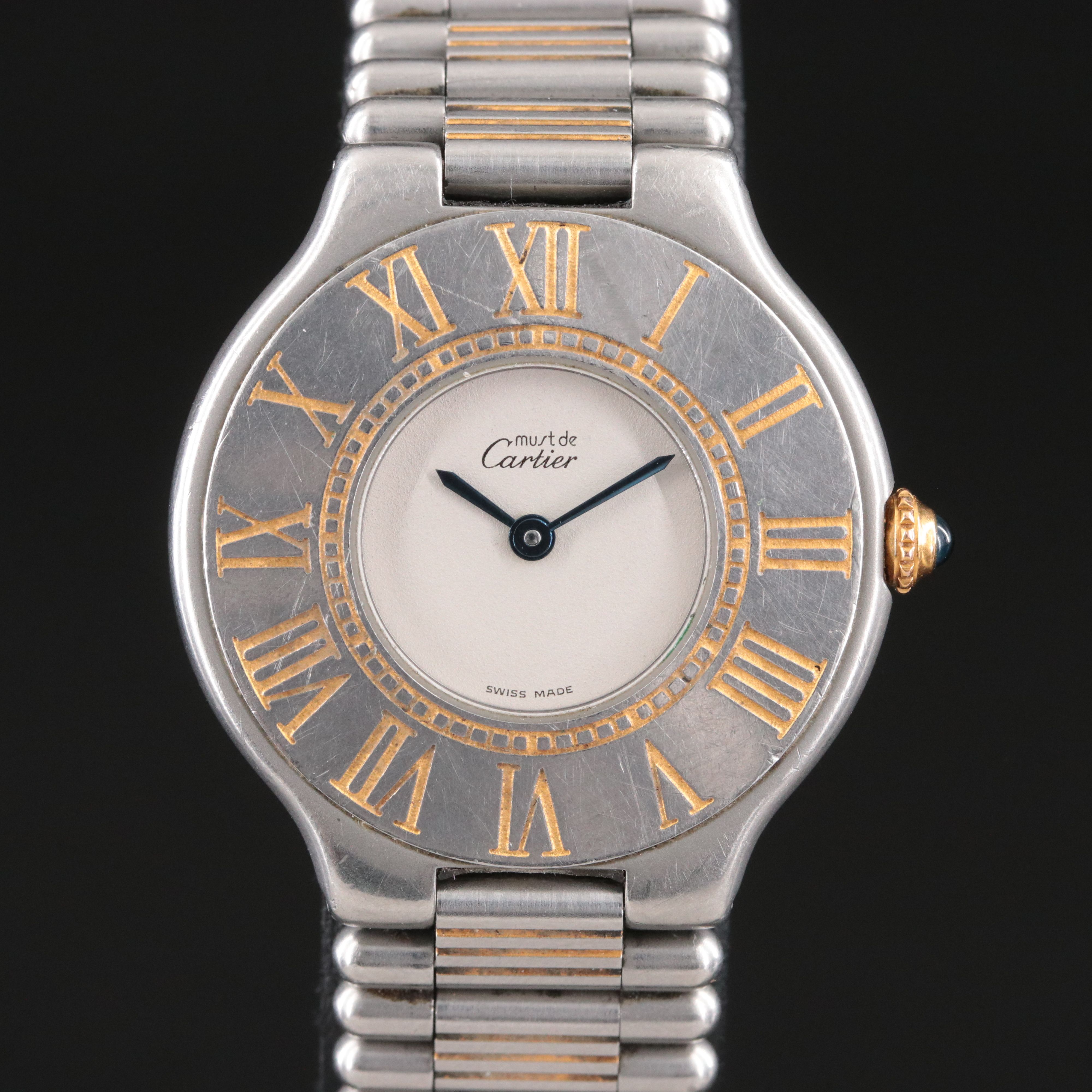 Cartier must de Cartier 21 Two Tone Quartz 9010 Watch