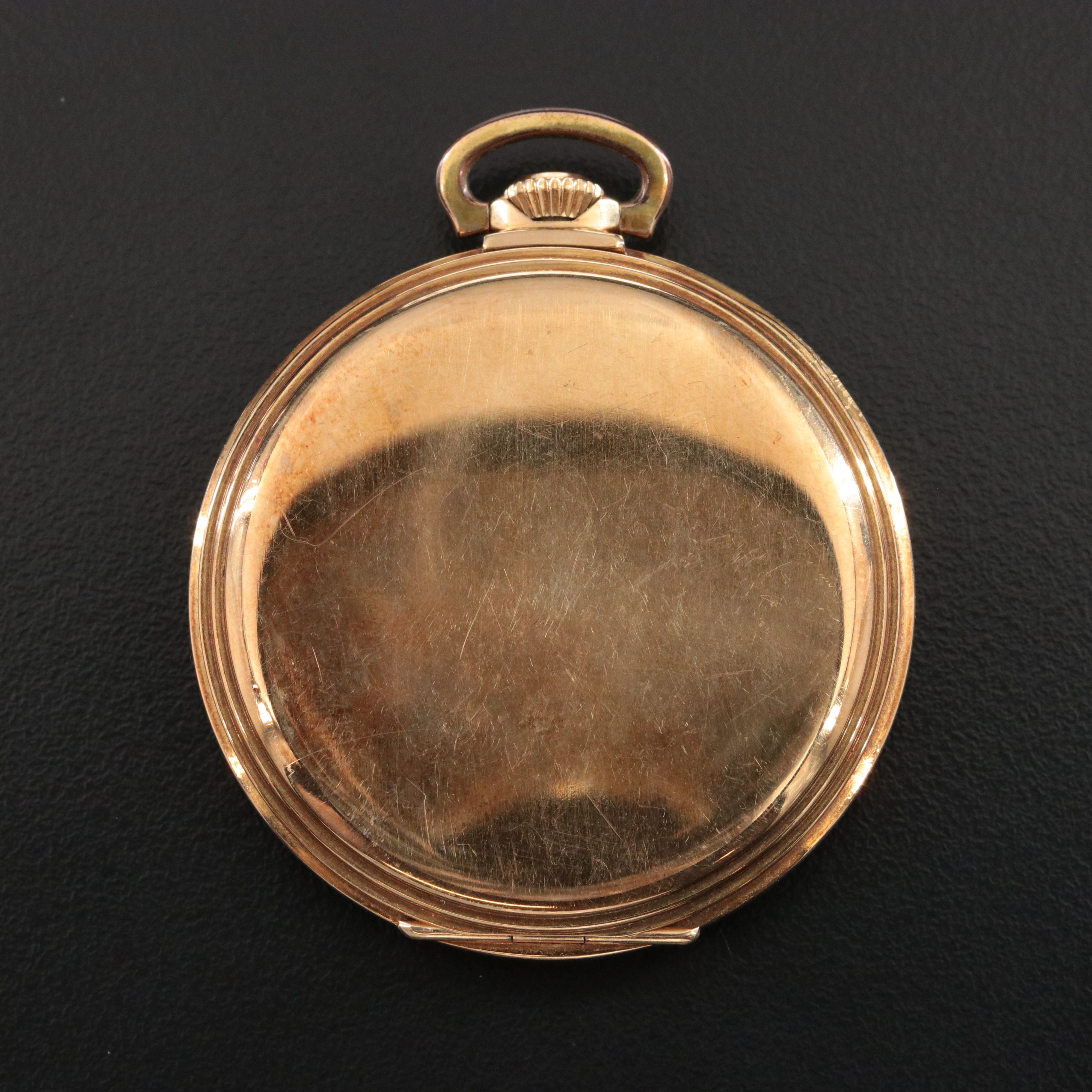 Hamilton Open Face Gold-Filled Pocket Watch c.1936