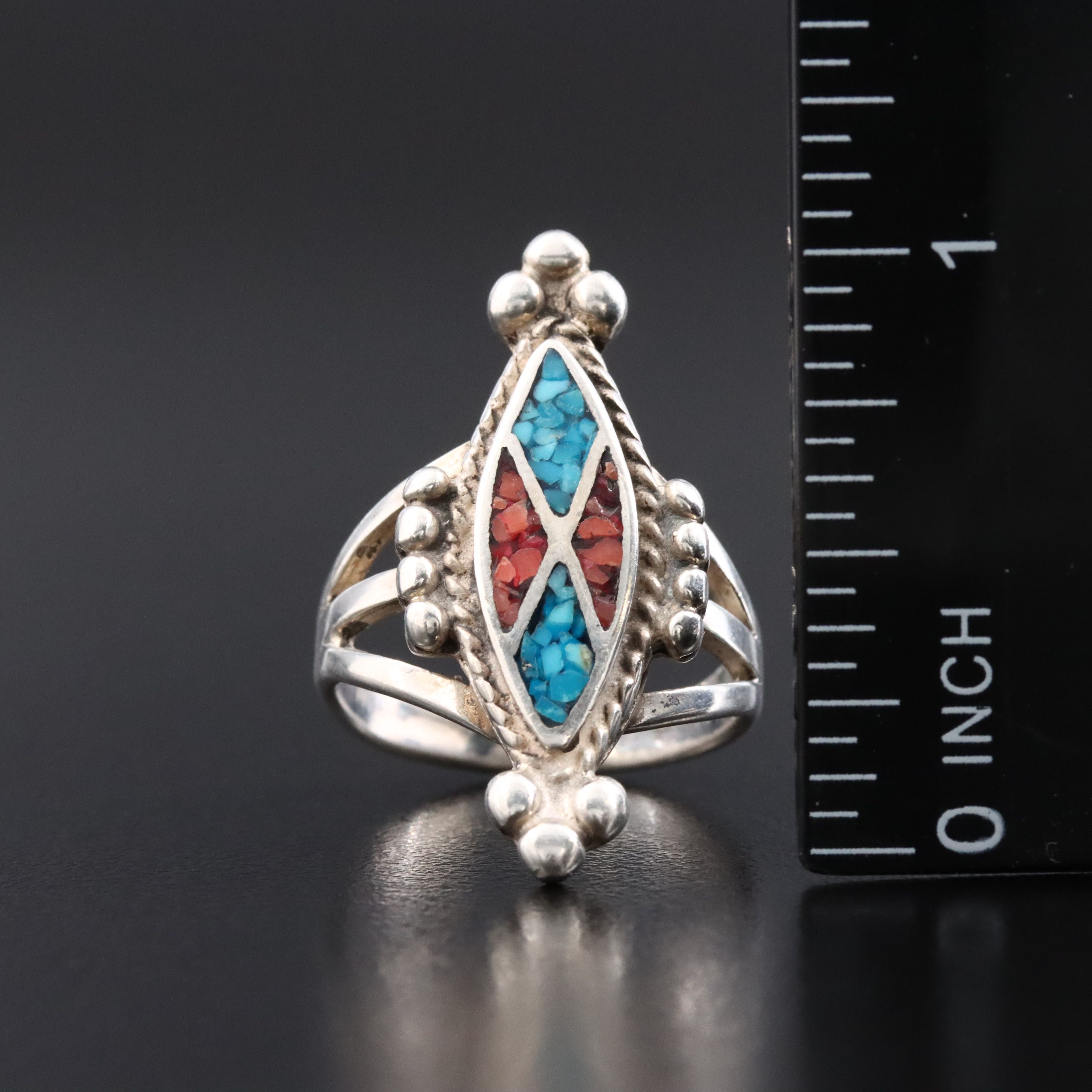 Western Style Sterling Inlay Butterfly, Pointer and Bypass Rings