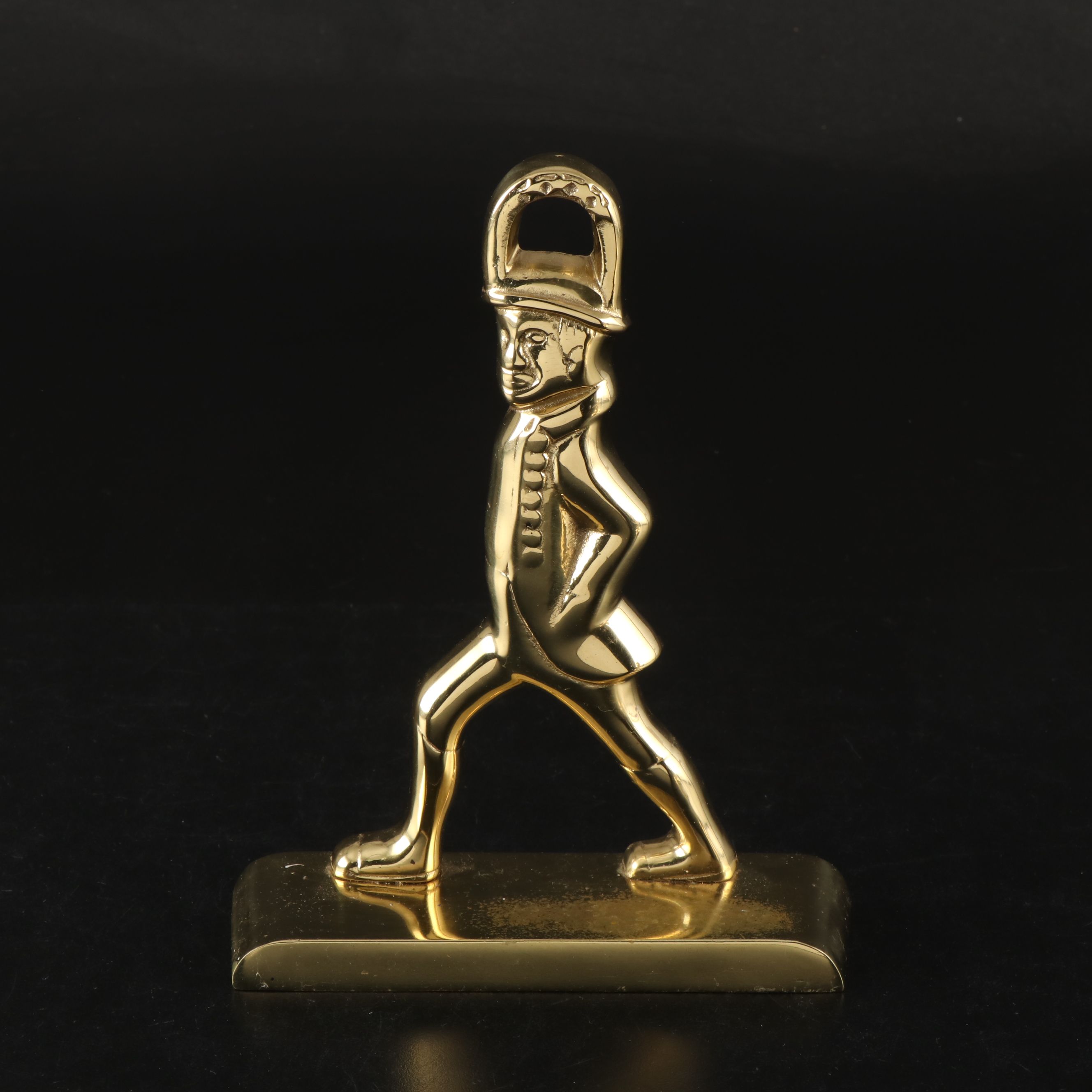 Virginia Metalcrafters Brass Bookend with Baldwin Brass Candle Holders