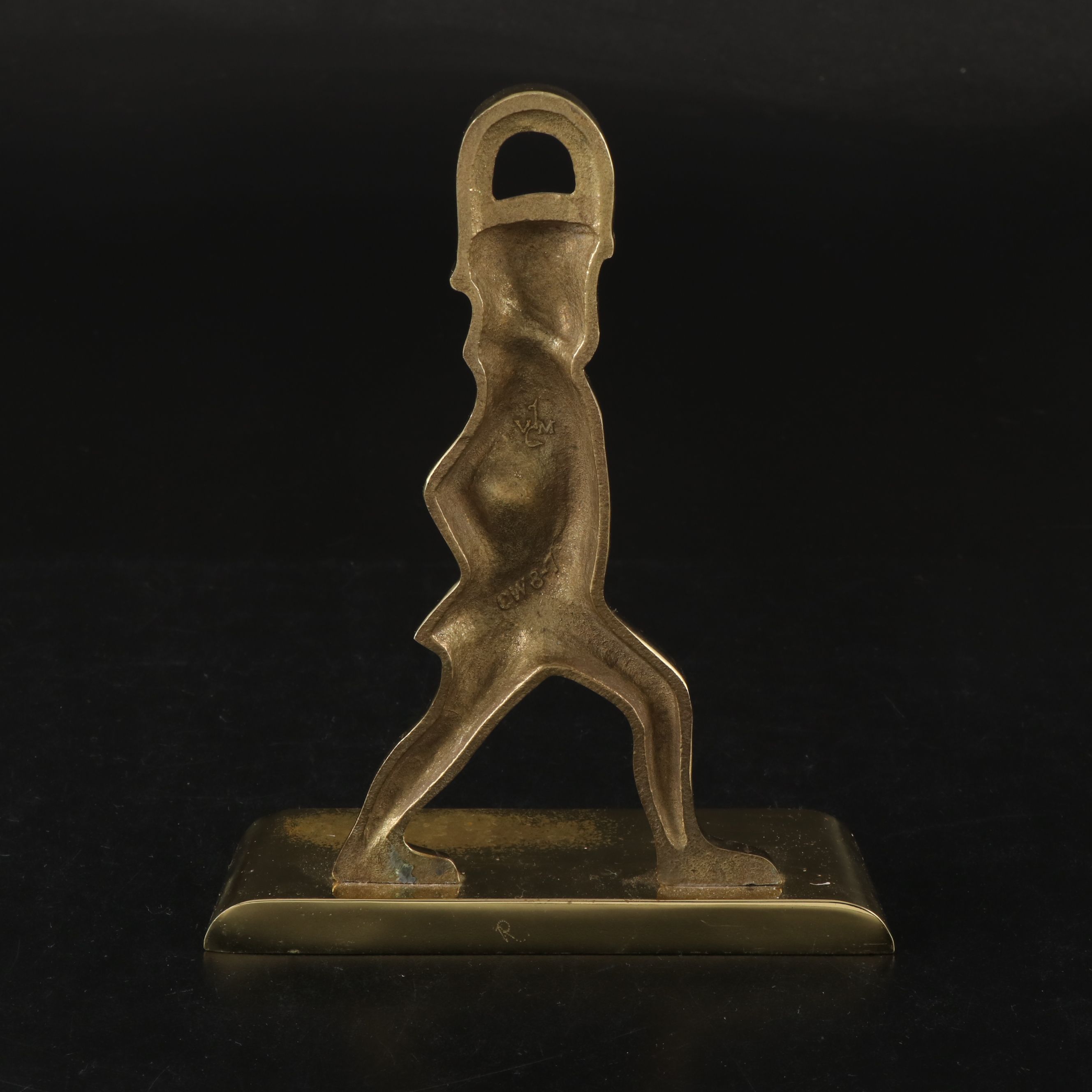 Virginia Metalcrafters Brass Bookend with Baldwin Brass Candle Holders