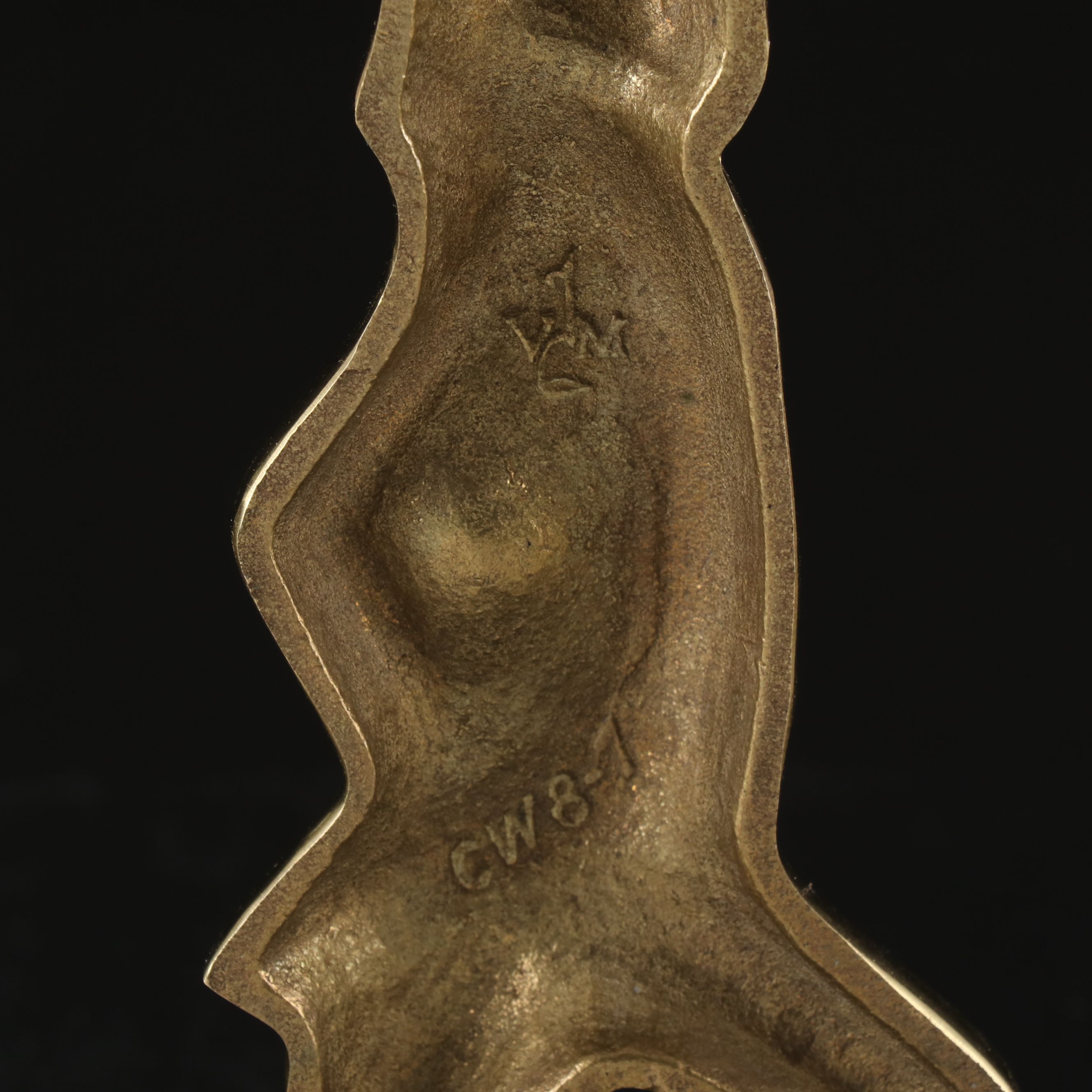 Virginia Metalcrafters Brass Bookend with Baldwin Brass Candle Holders