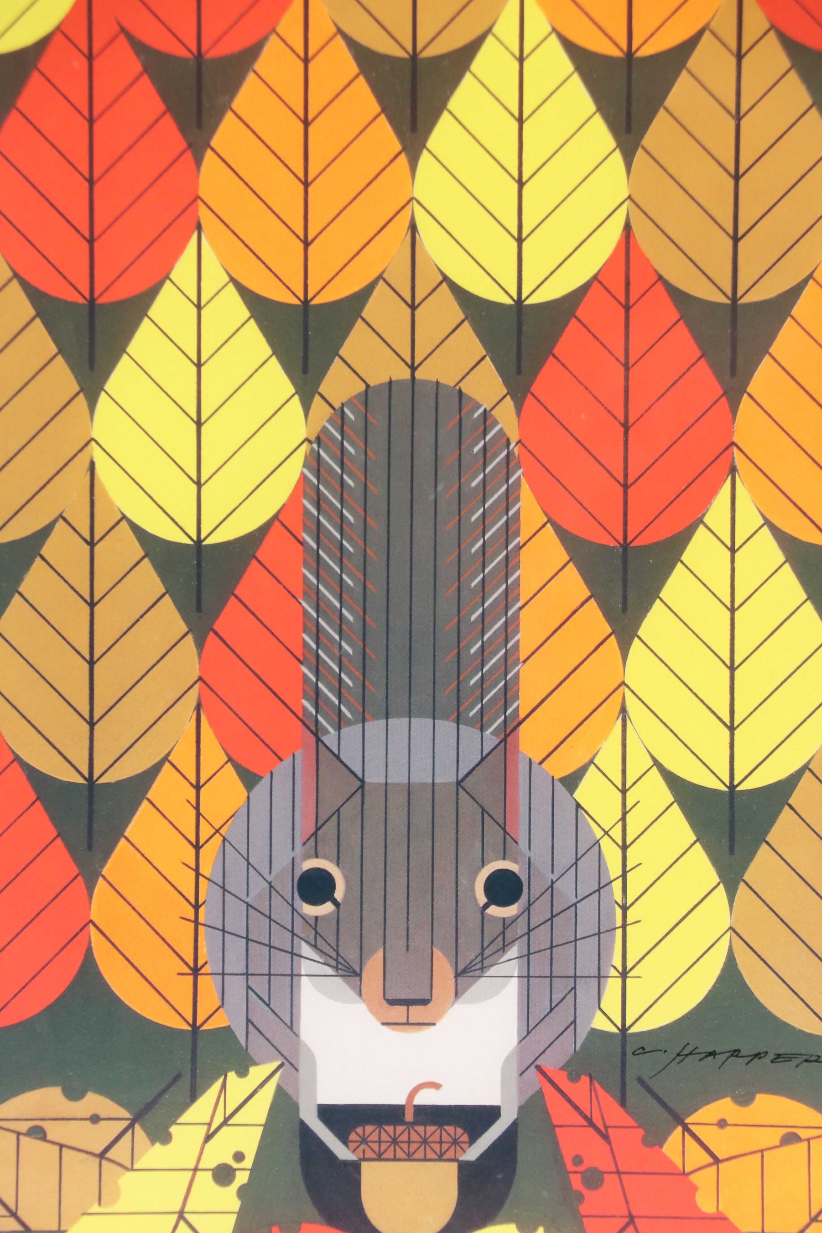 After Charley Harper Offset Lithograph "Octoberama"