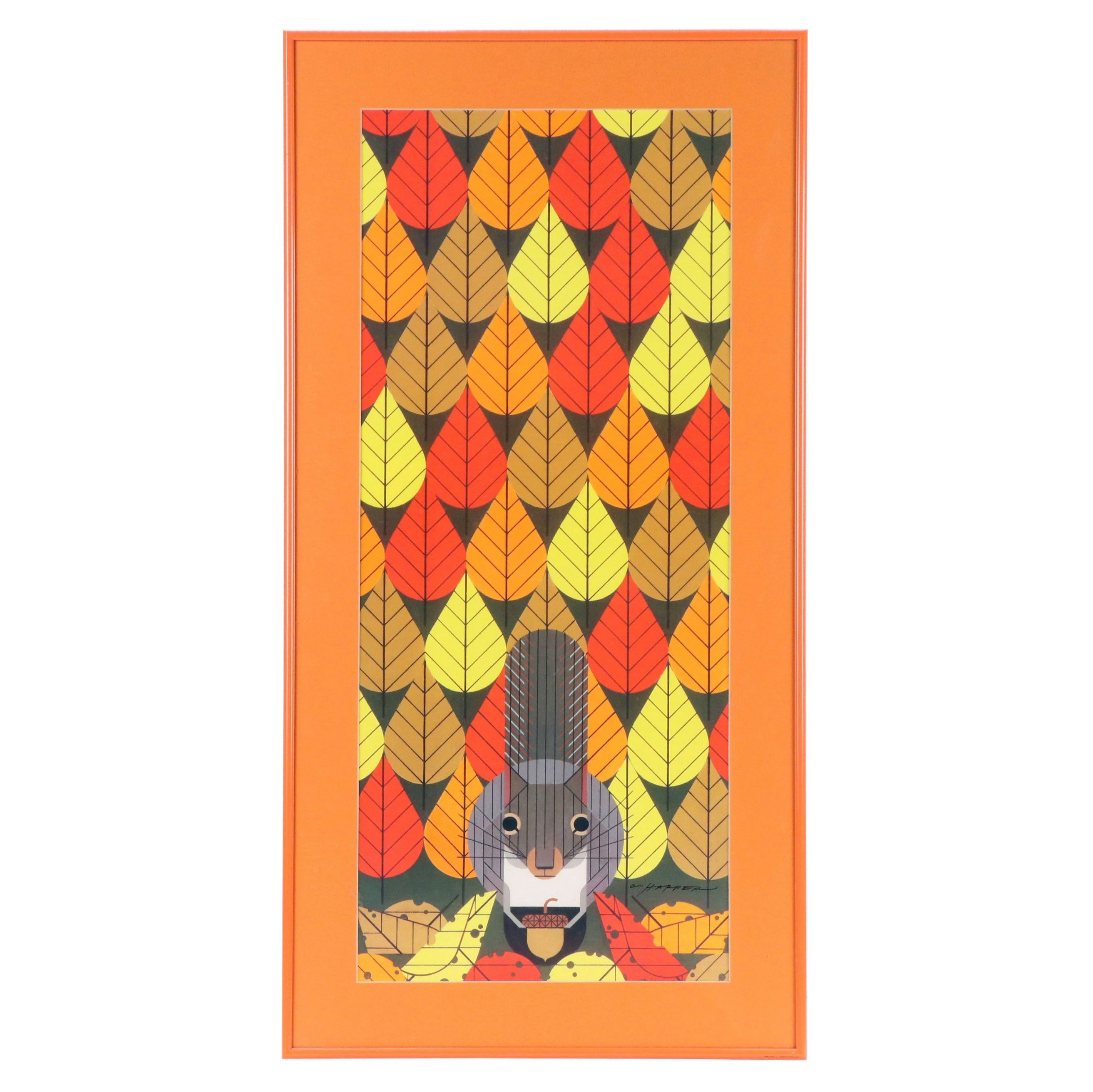 After Charley Harper Offset Lithograph "Octoberama"