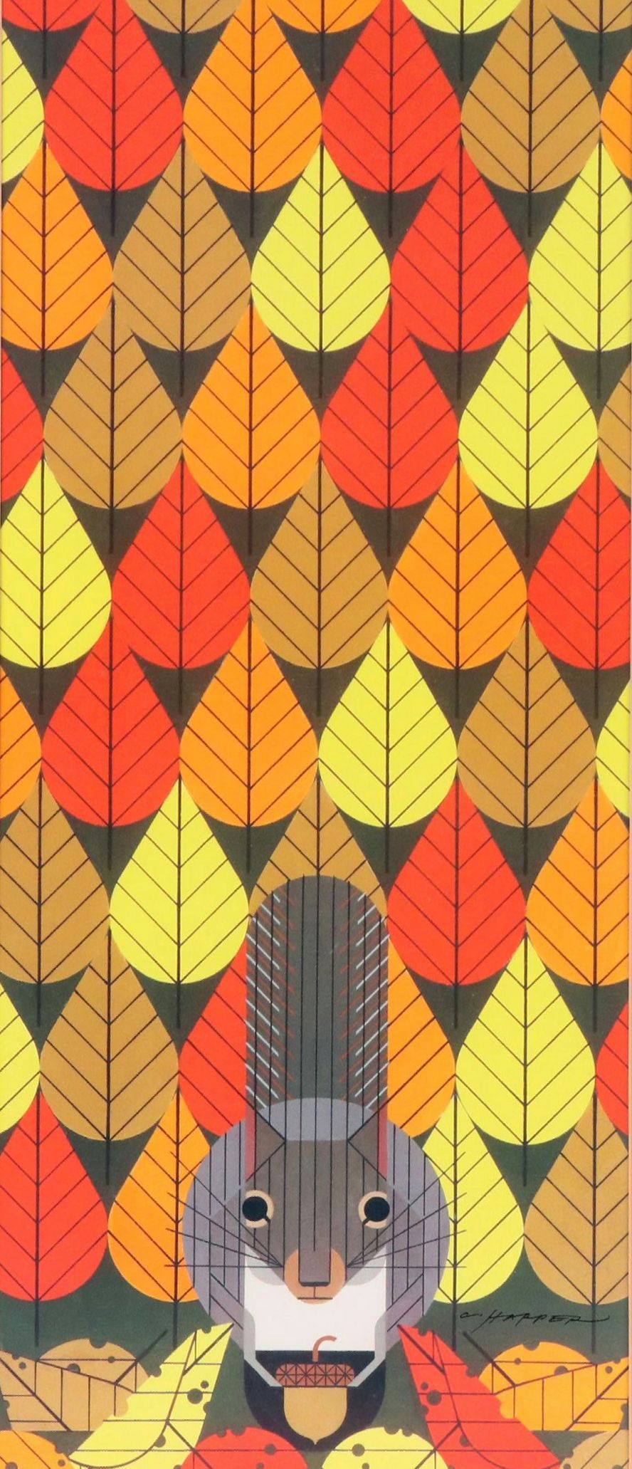After Charley Harper Offset Lithograph "Octoberama"
