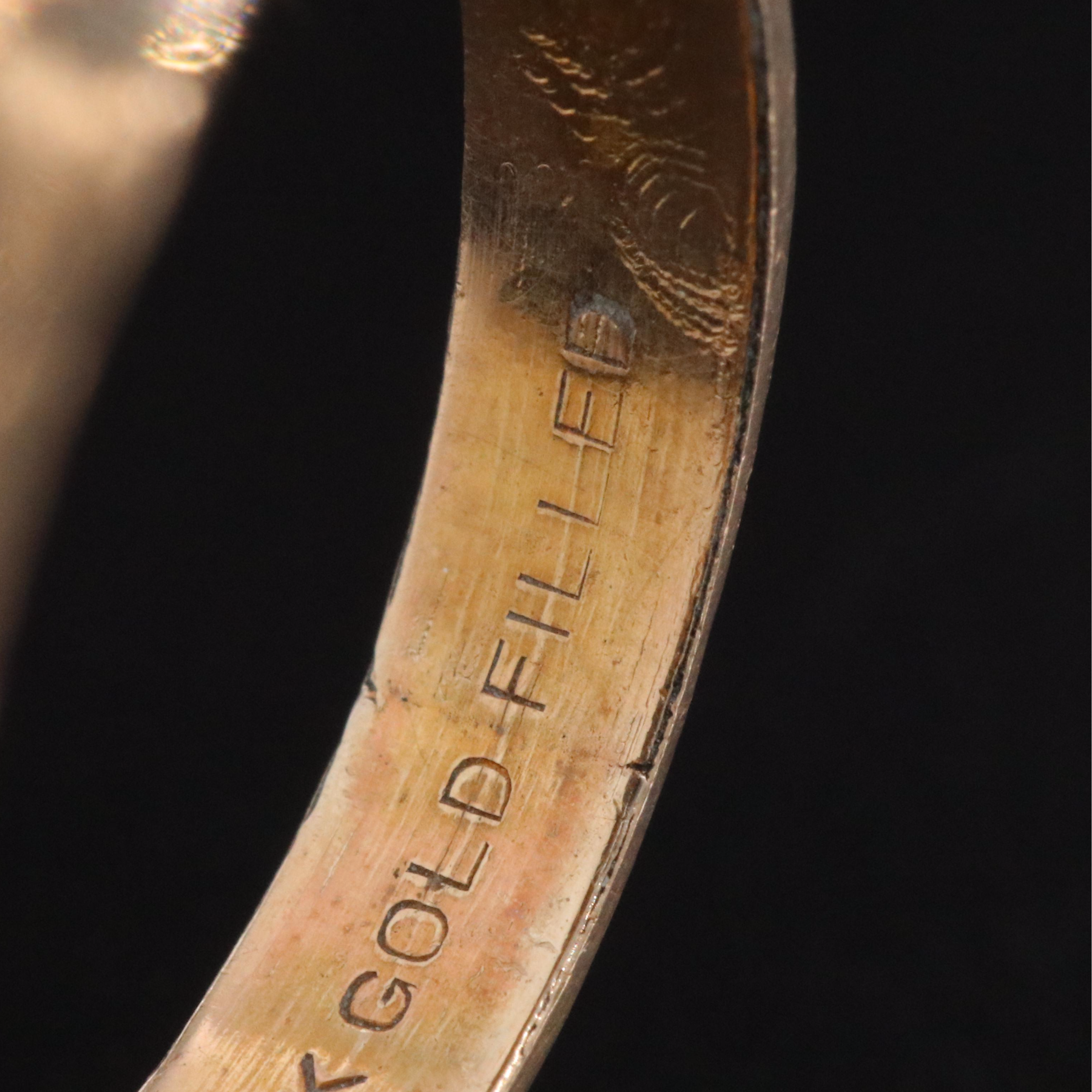 Gold-Filled Glass Ring